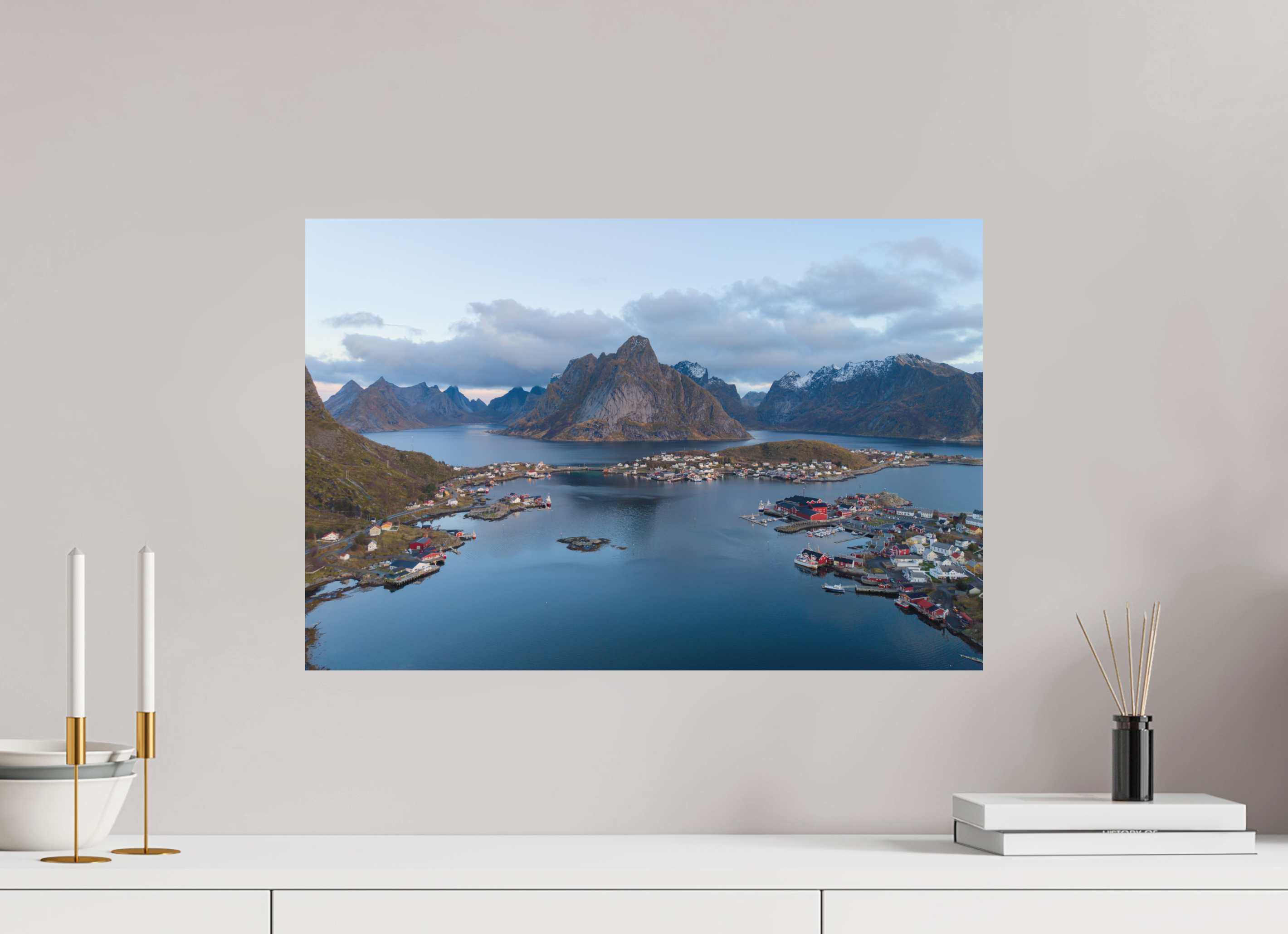 60 x 40 cm, Fine-Art Matt Between Sea and Peaks