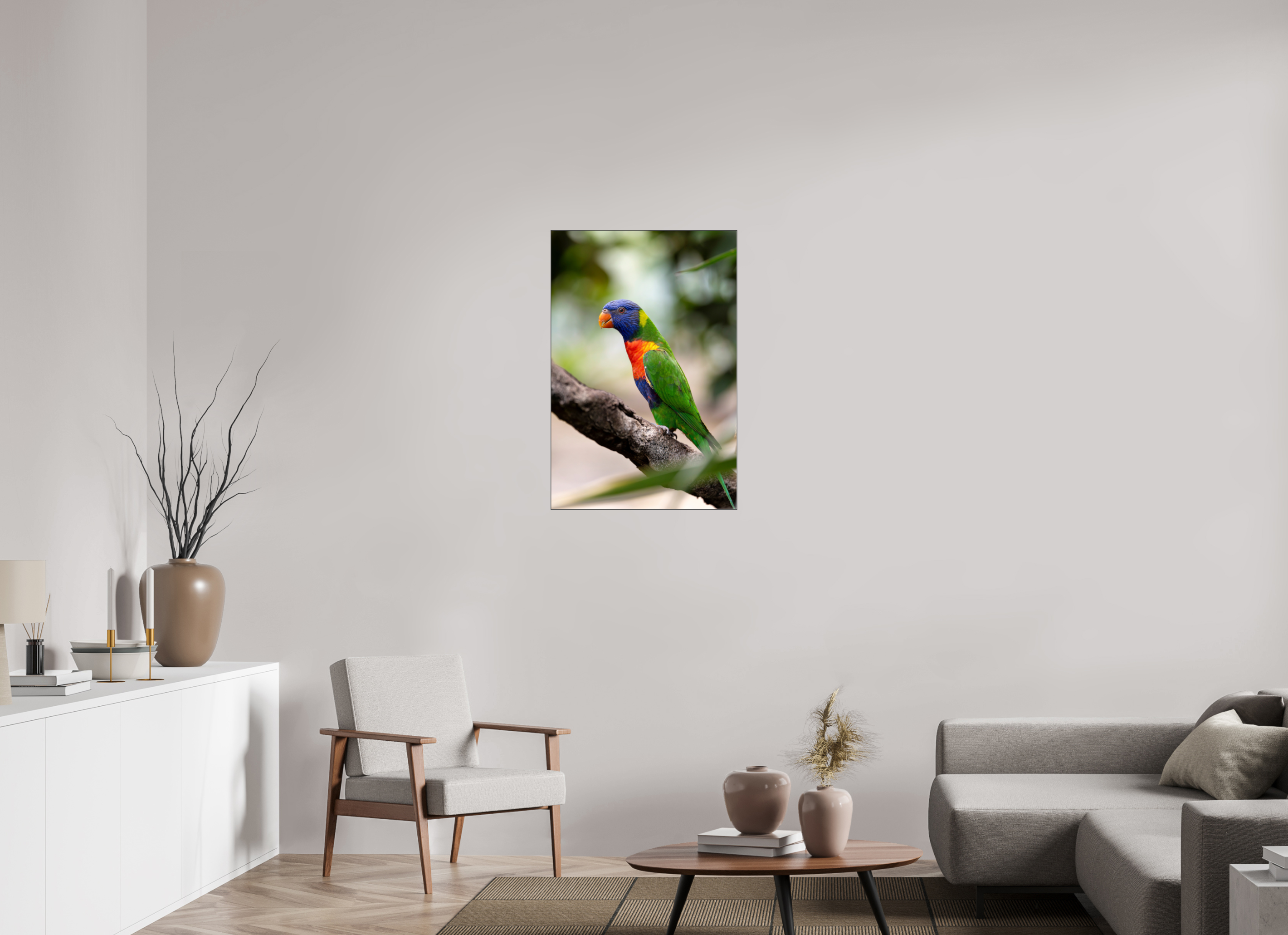 60 x 90 cm, Foto-Abzug hinter Acrylglas glänzend Rainbow Spirit