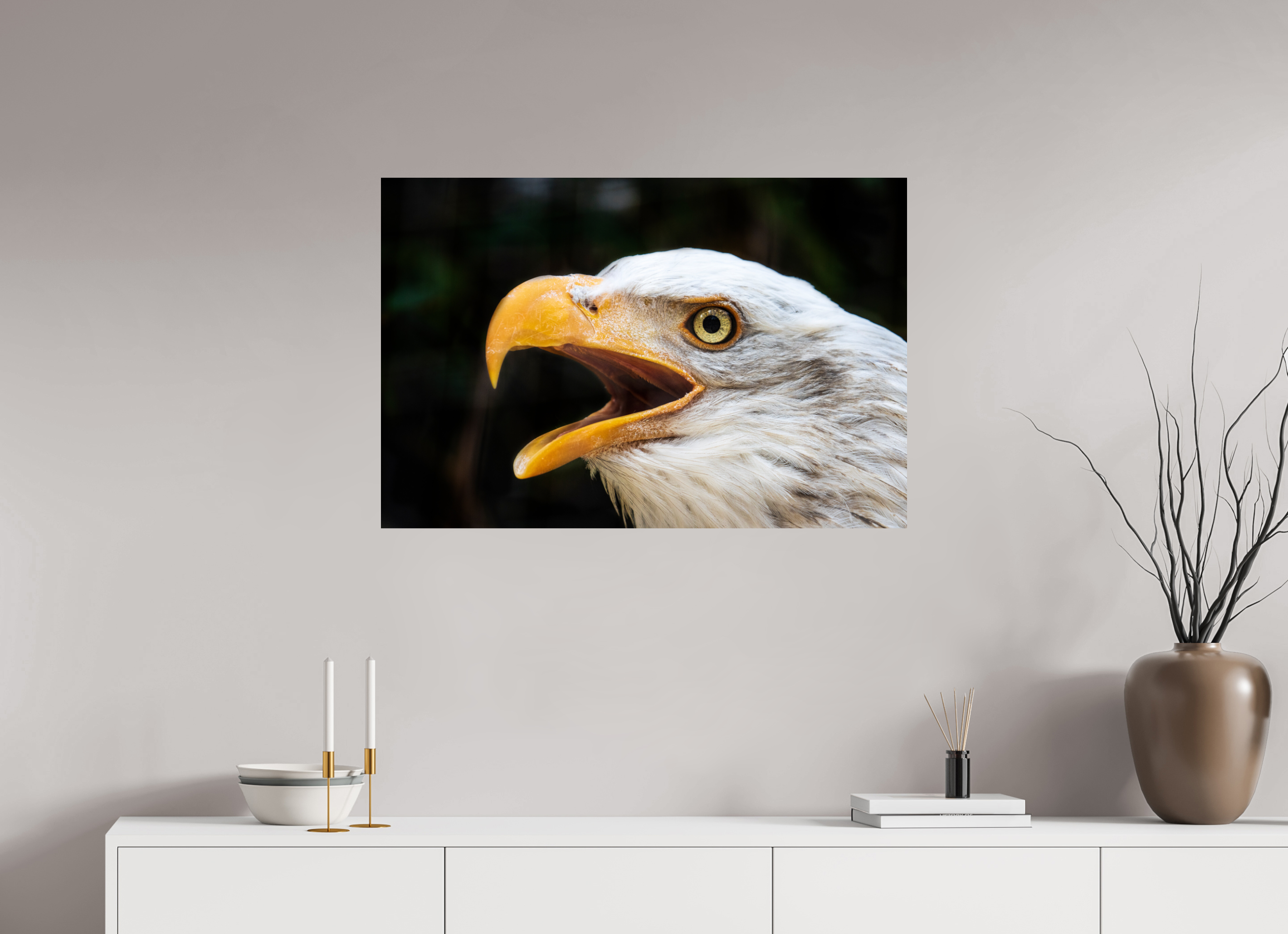 90 x 60 cm, Fine Art Print auf Alu-Dibond Majestic Call