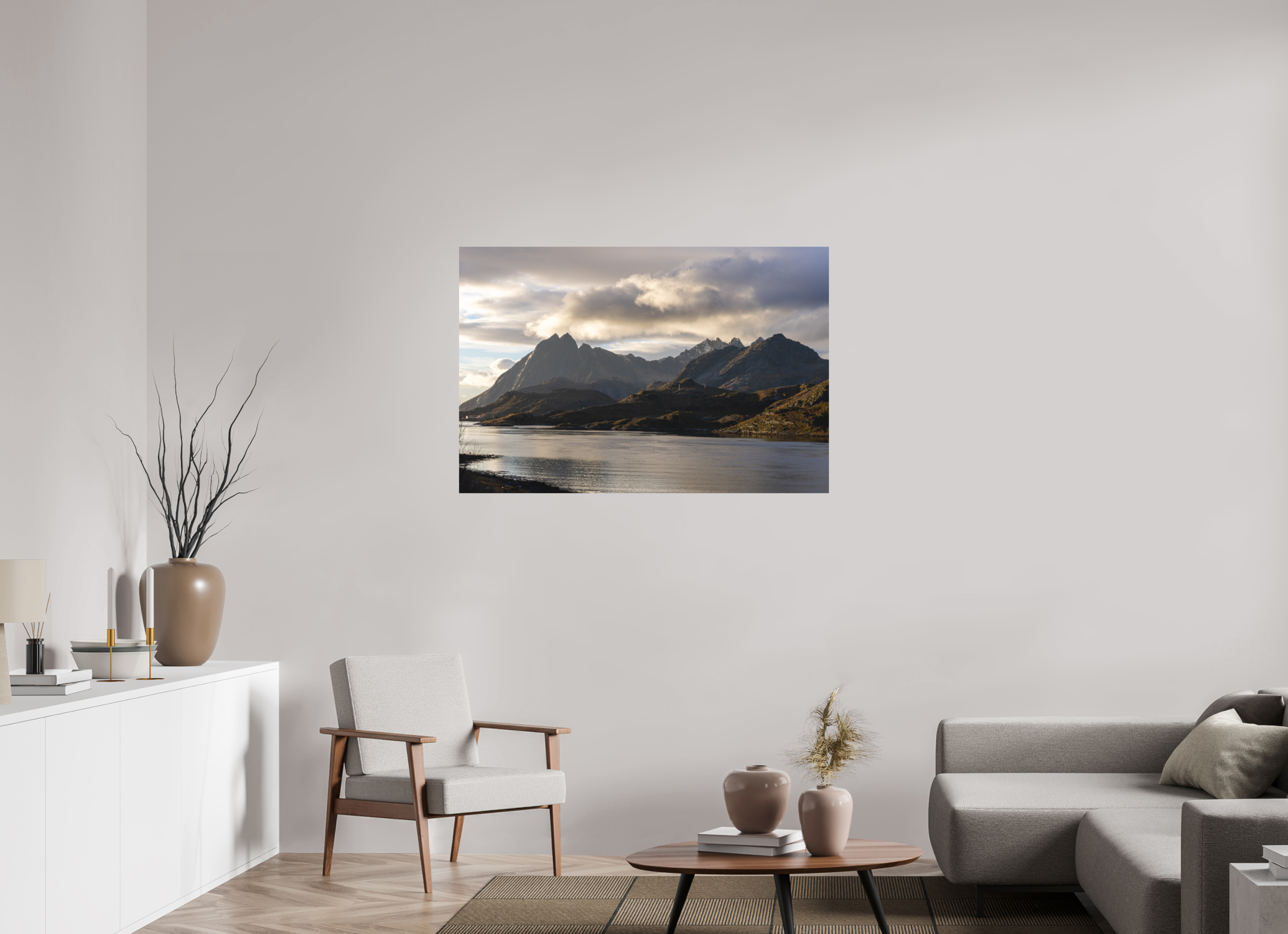 120 x 80 cm, Fine-Art Matt Dusk over the Lake