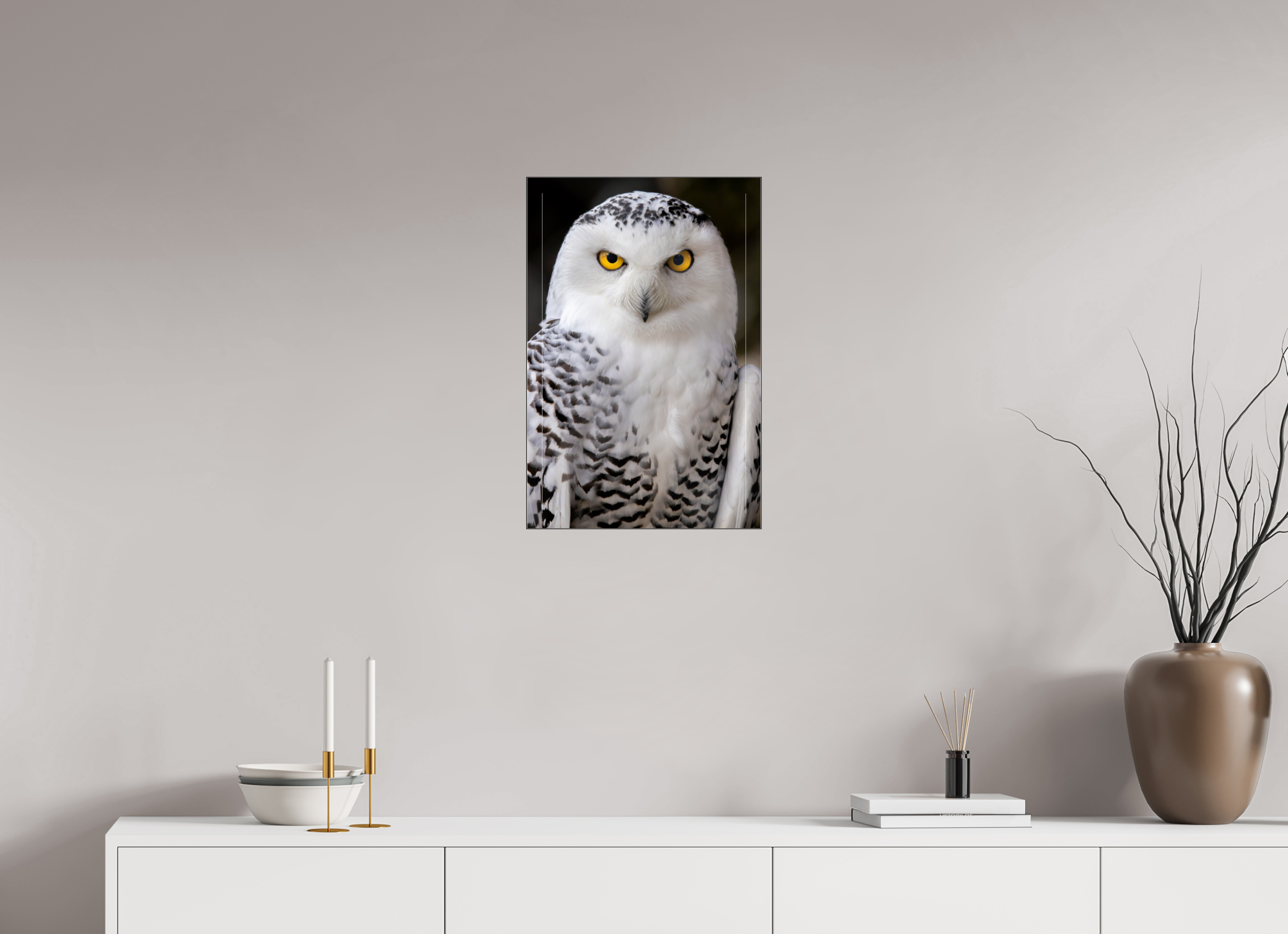 40 x 60 cm, Foto-Abzug hinter Acrylglas glänzend Arctic Stare