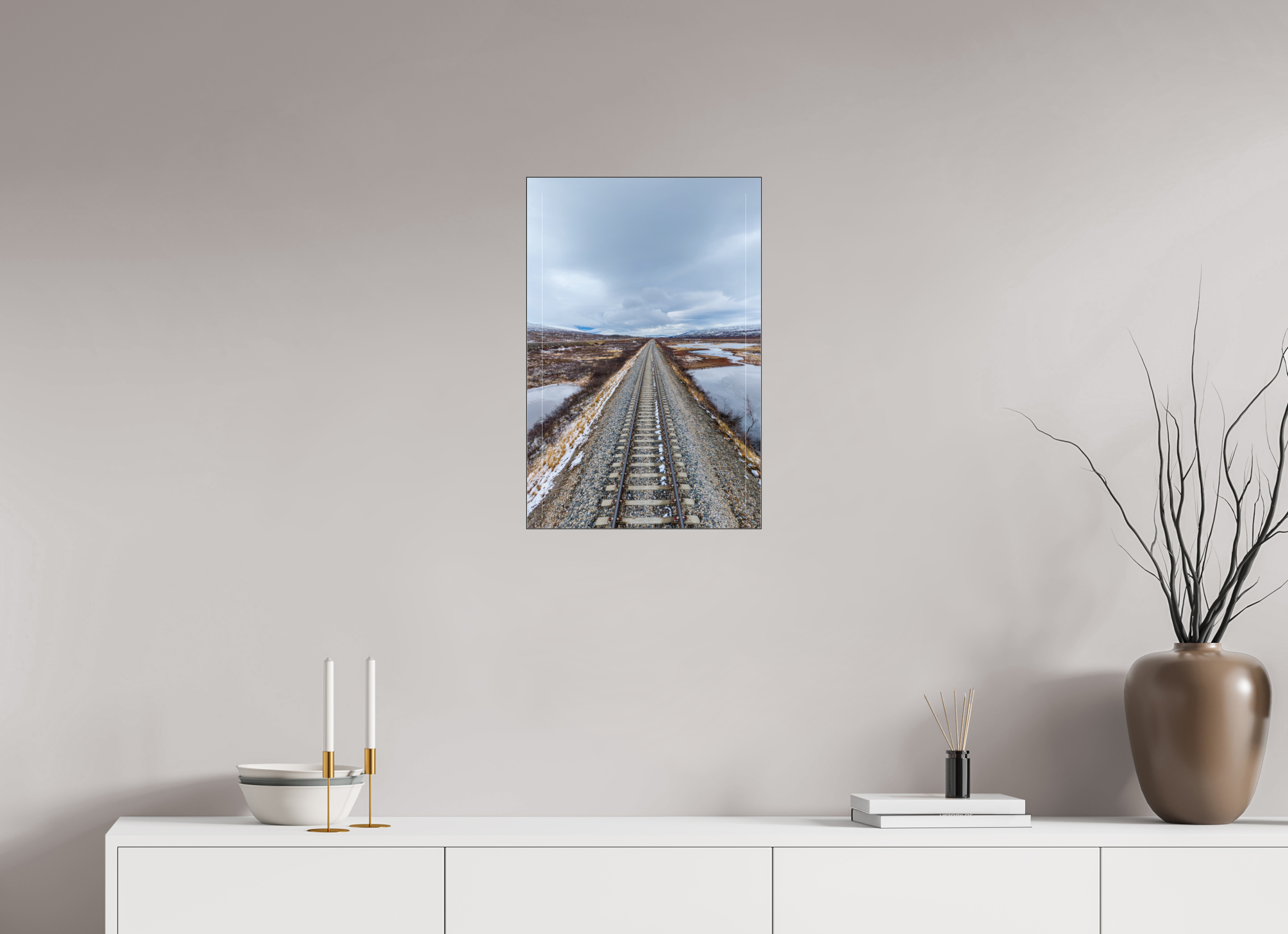 40 x 60 cm, Foto-Abzug hinter Acrylglas glänzend Endless Tracks