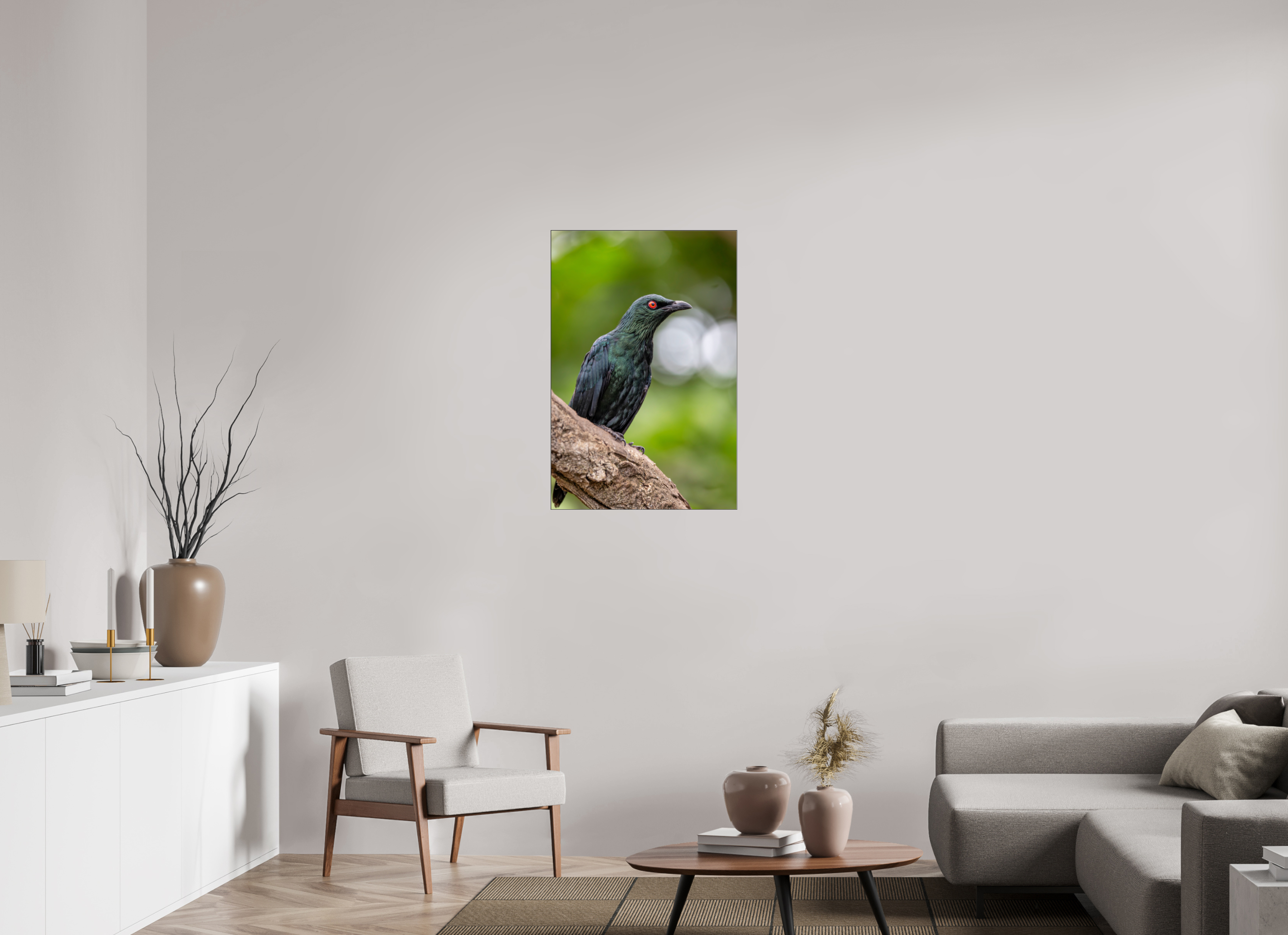 60 x 90 cm, Foto-Abzug hinter Acrylglas glänzend Crimson Gaze