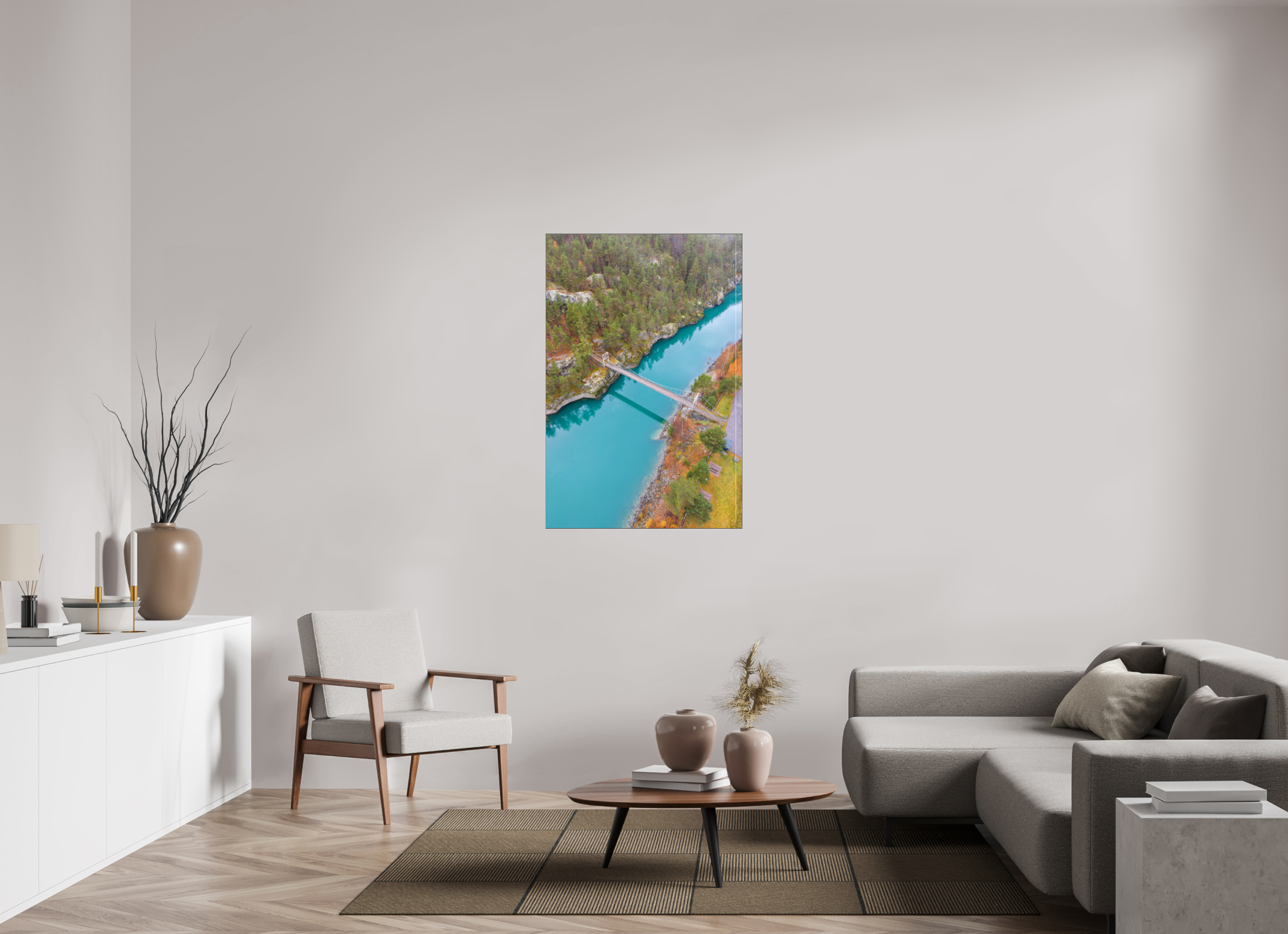 80 x 120 cm, Foto-Abzug hinter Acrylglas glänzend Suspended Harmony