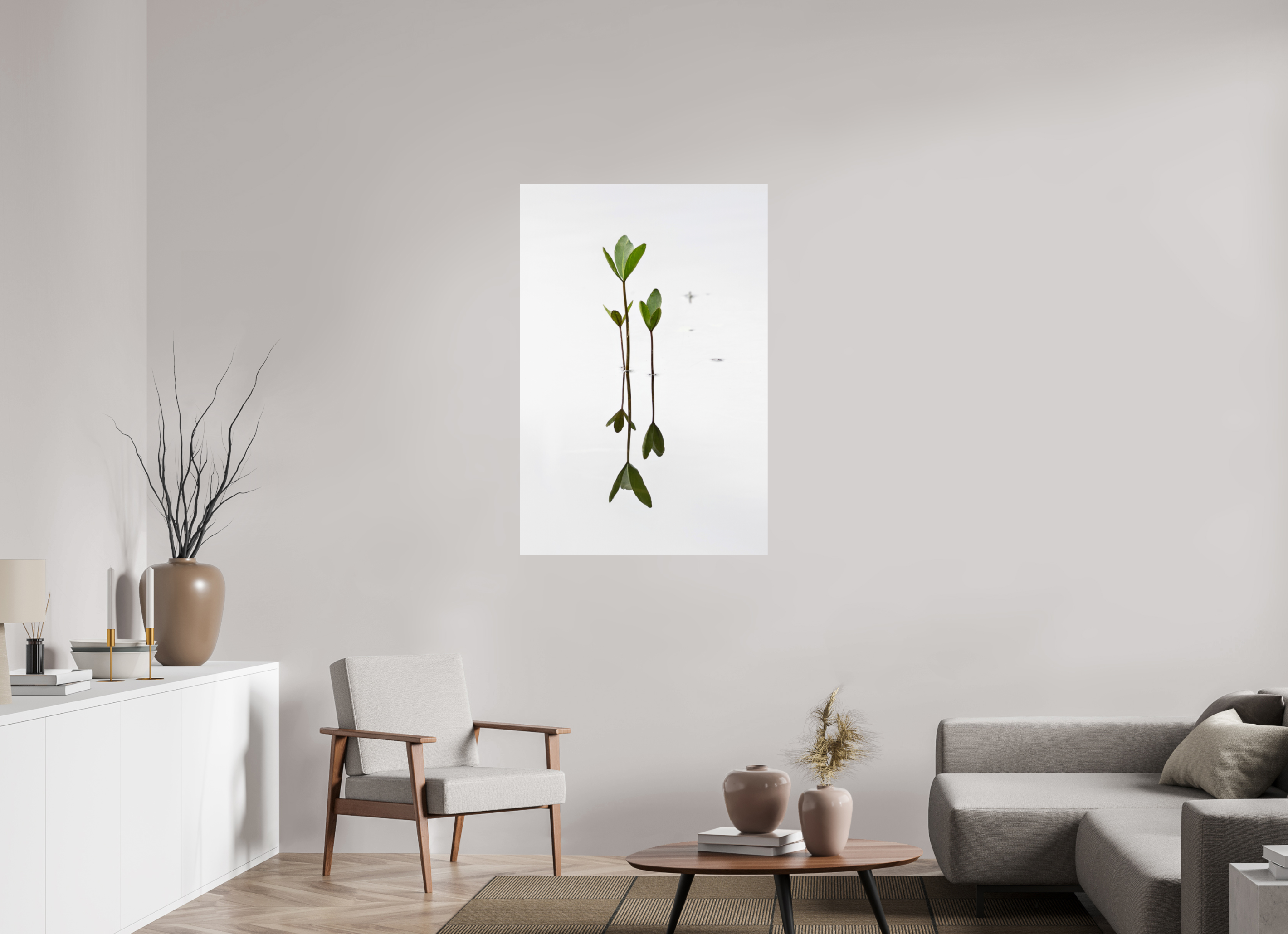 80 x 120 cm, Fine Art Print auf Alu-Dibond Silent Trio