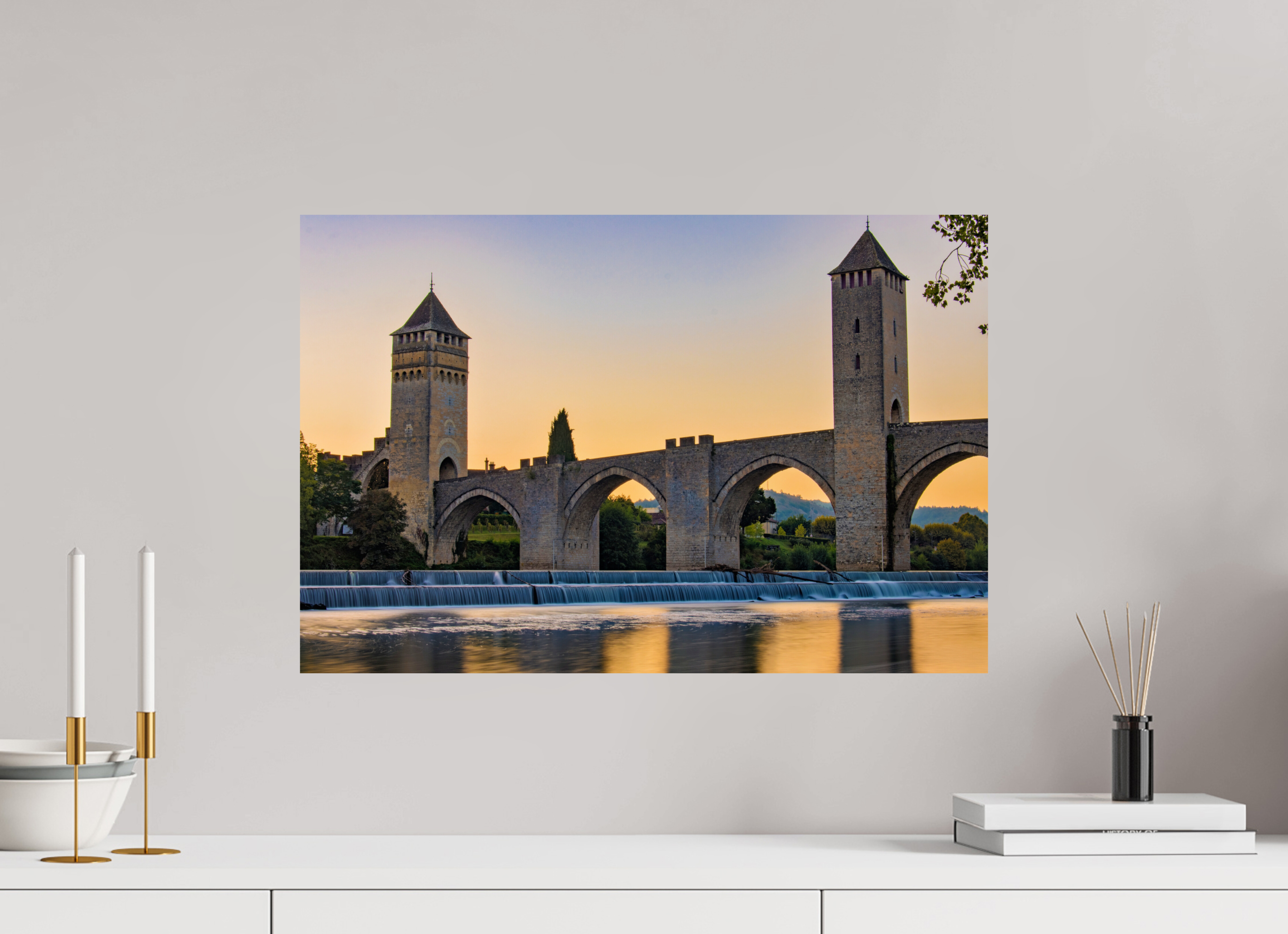 60 x 40 cm, Fine Art Print auf Alu-Dibond Golden Arch