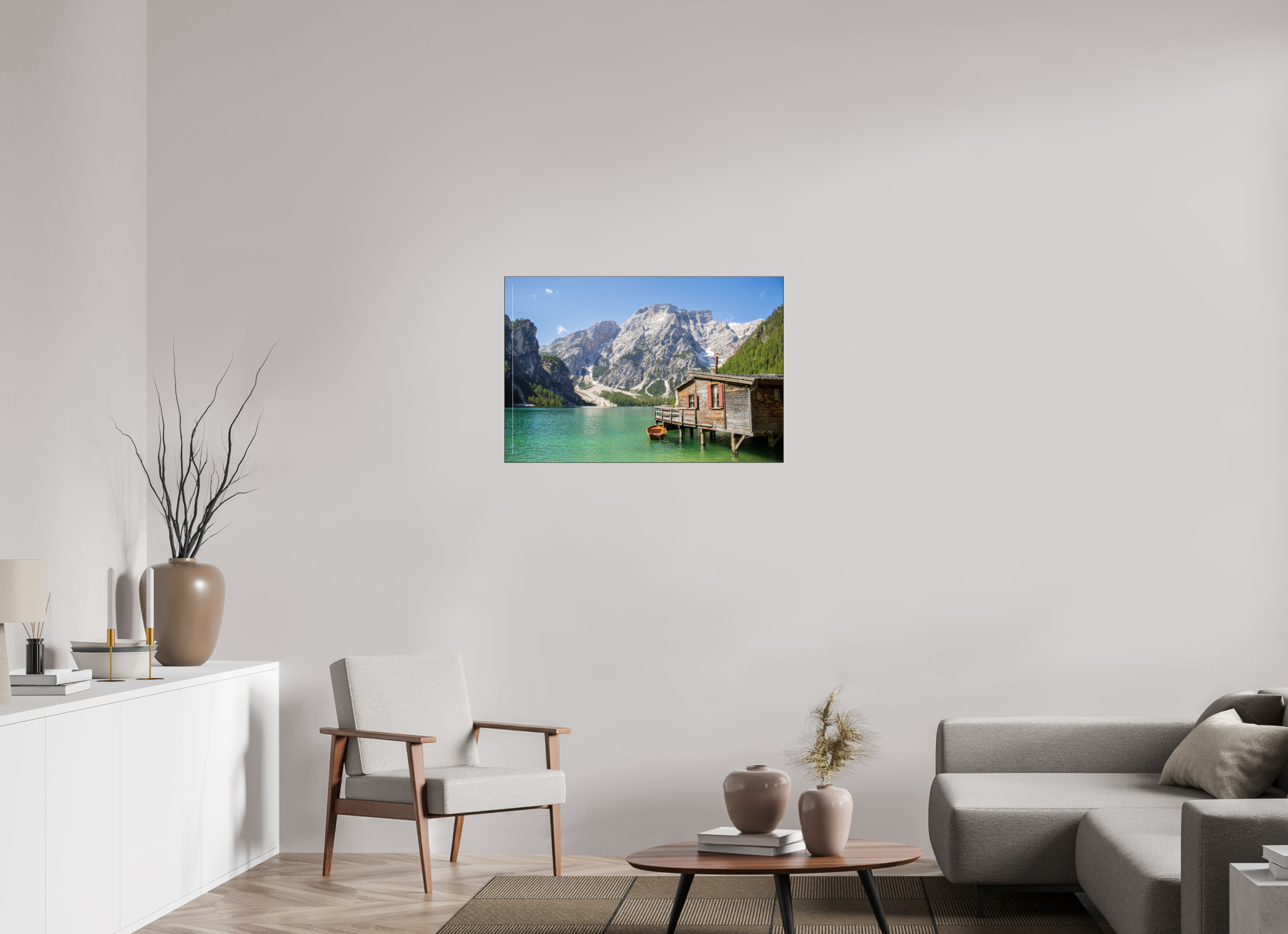 90 x 60 cm, Foto-Abzug hinter Acrylglas glänzend Mountain Haven