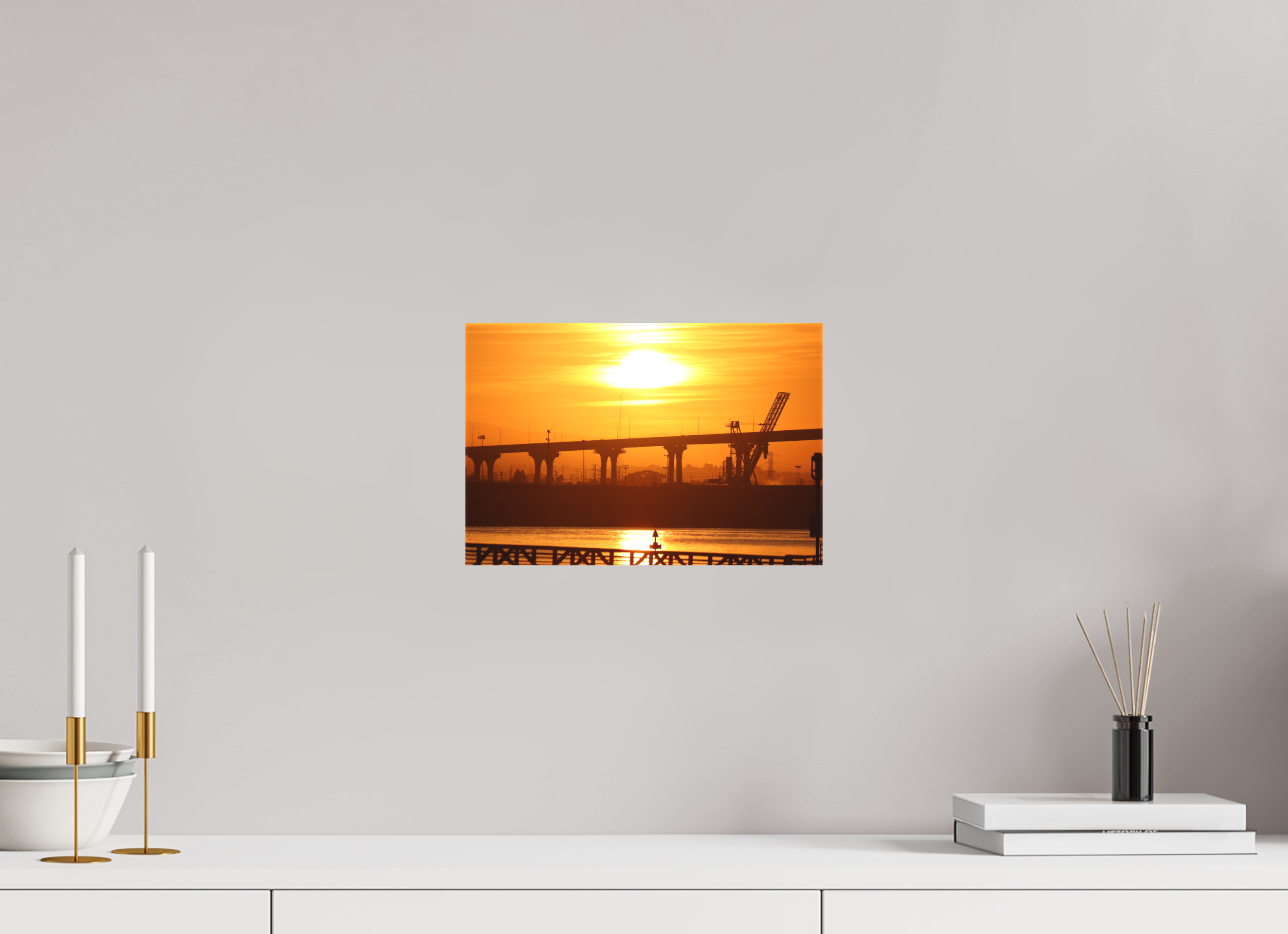 30 x 20 cm, Leinwand Golden Harbor