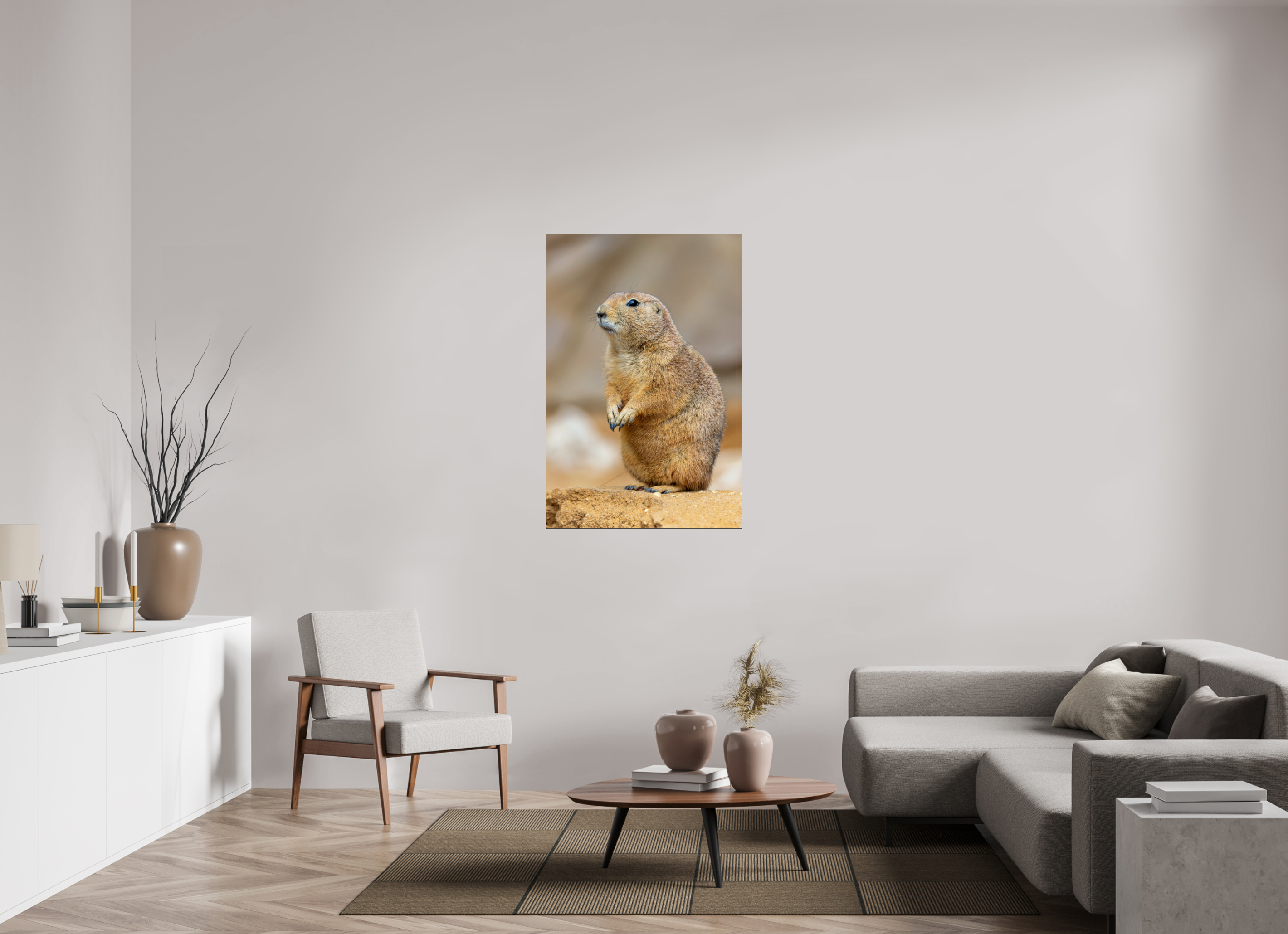 80 x 120 cm, Foto-Abzug hinter Acrylglas glänzend Standing Watch