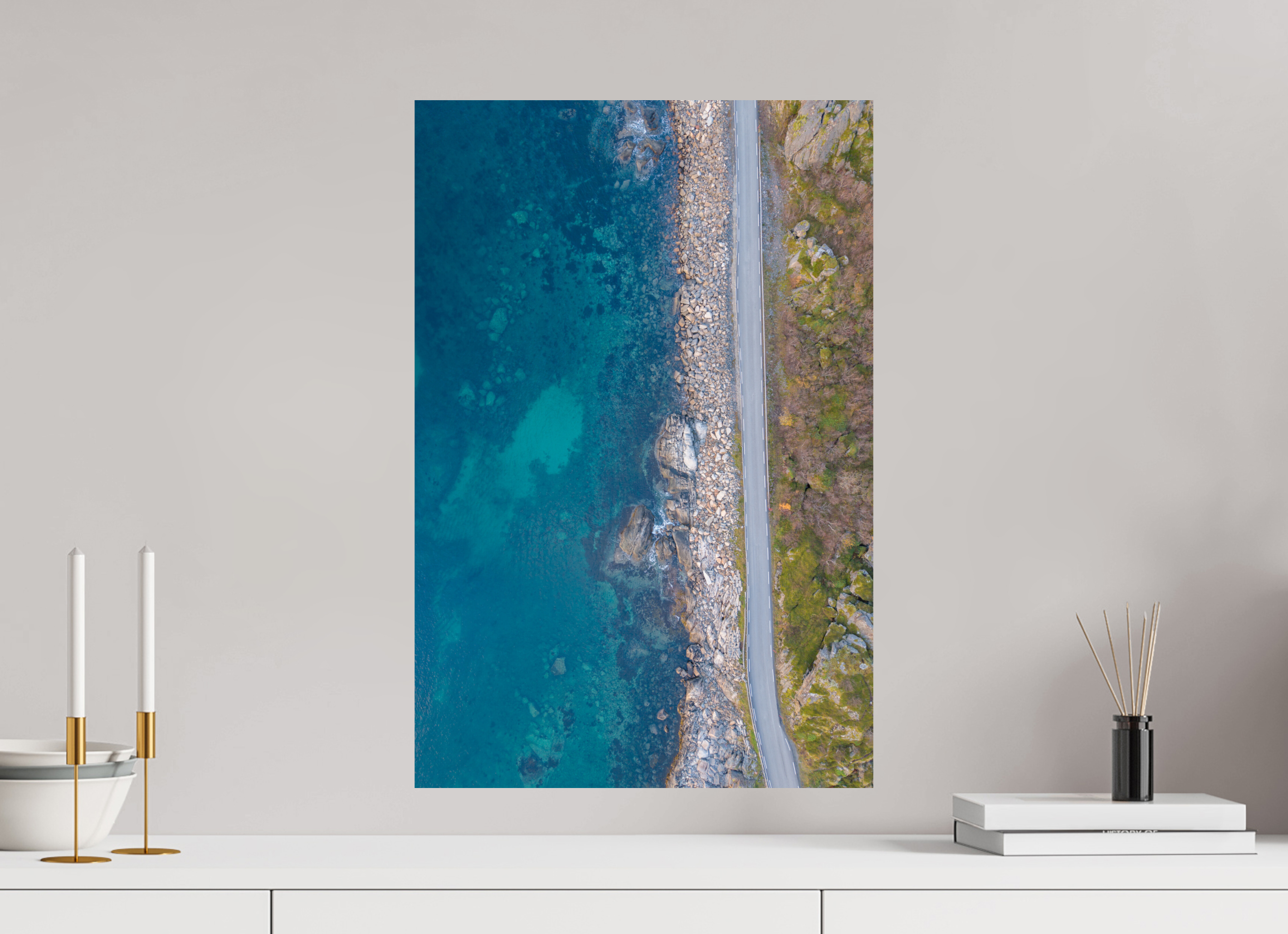 40 x 60 cm, Fine Art Print auf Alu-Dibond Turquoise Journey