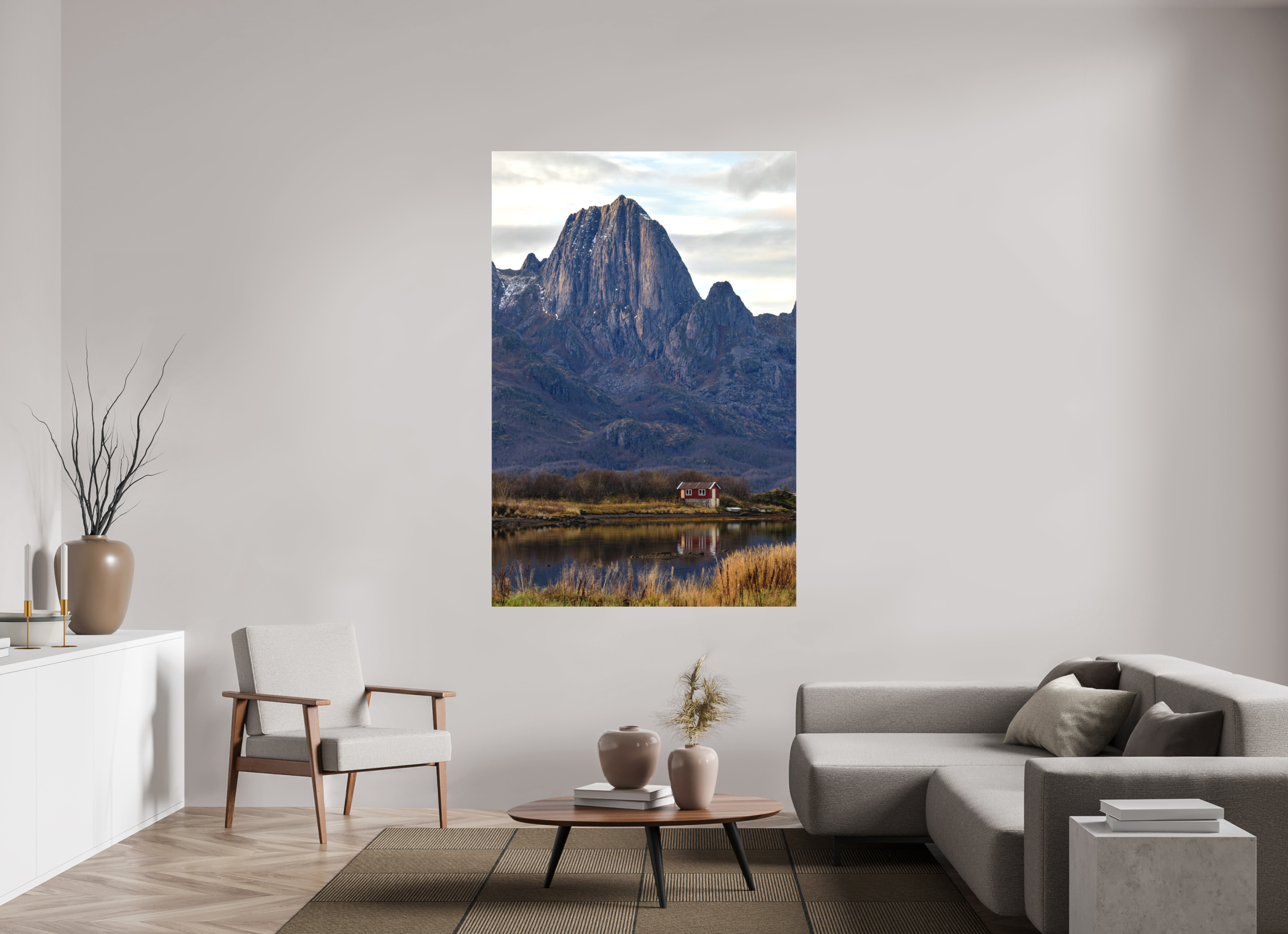 120 x 180 cm, Leinwand Mountain Refuge