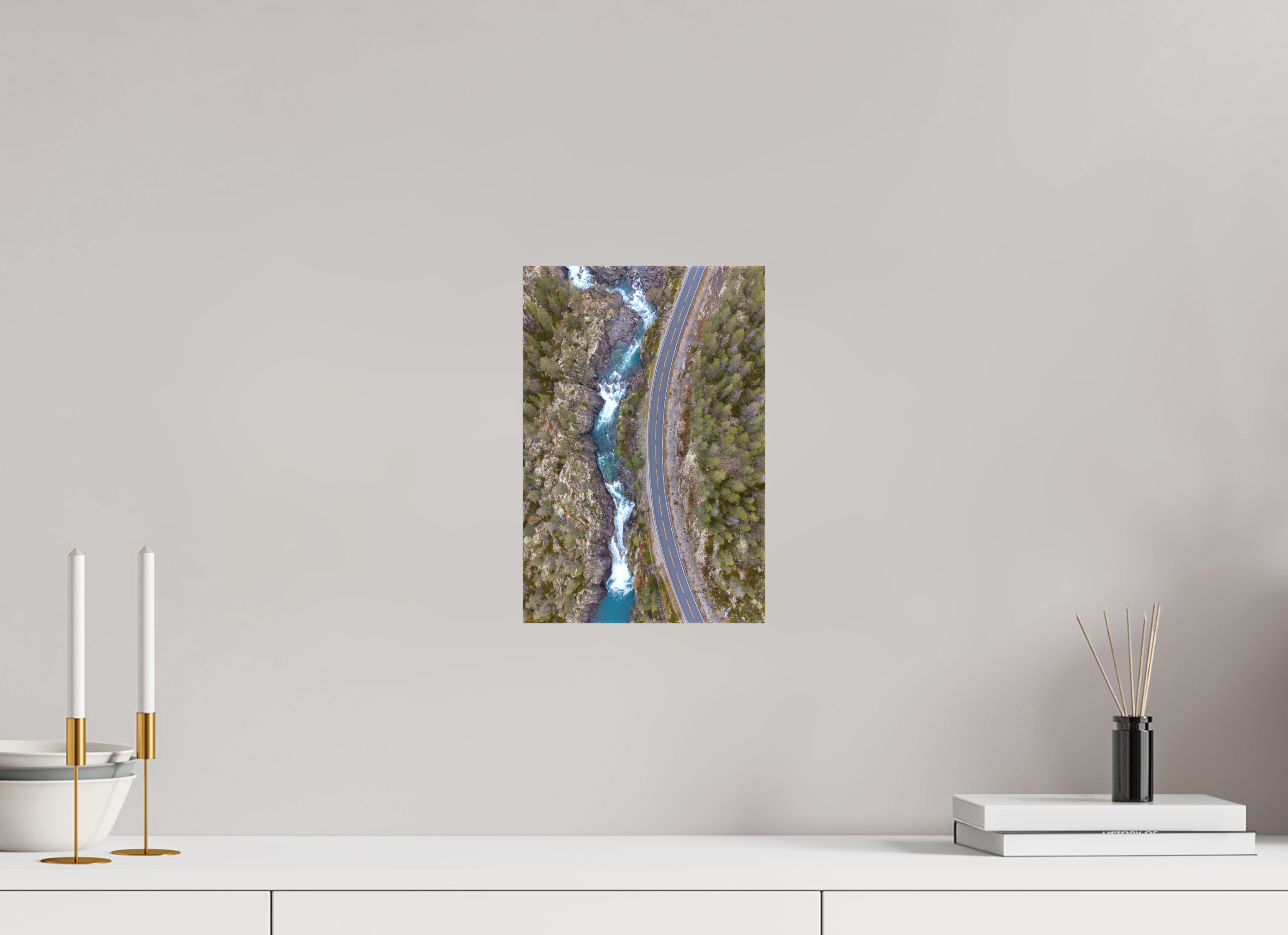 20 x 30 cm, Leinwand Aerial Rapids