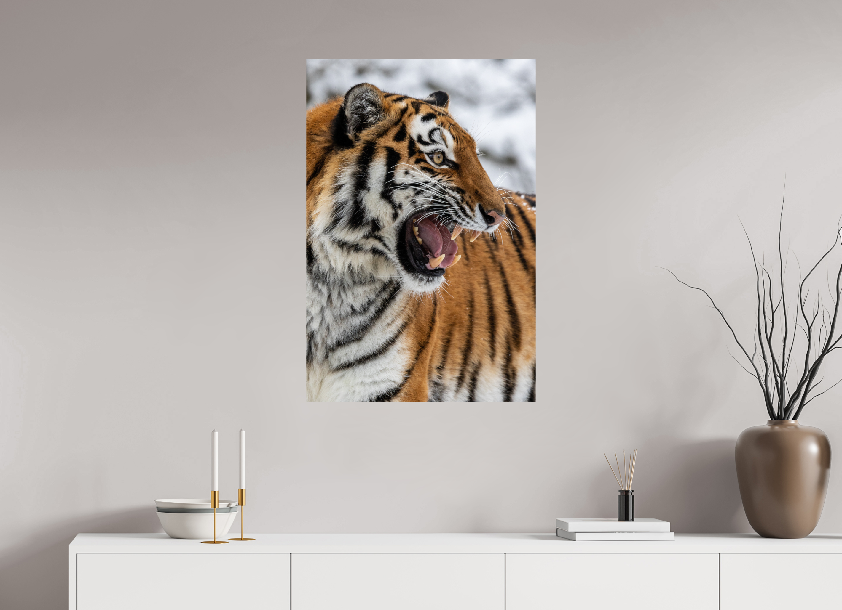 60 x 90 cm, Fine Art Print auf Alu-Dibond Fierce Presence