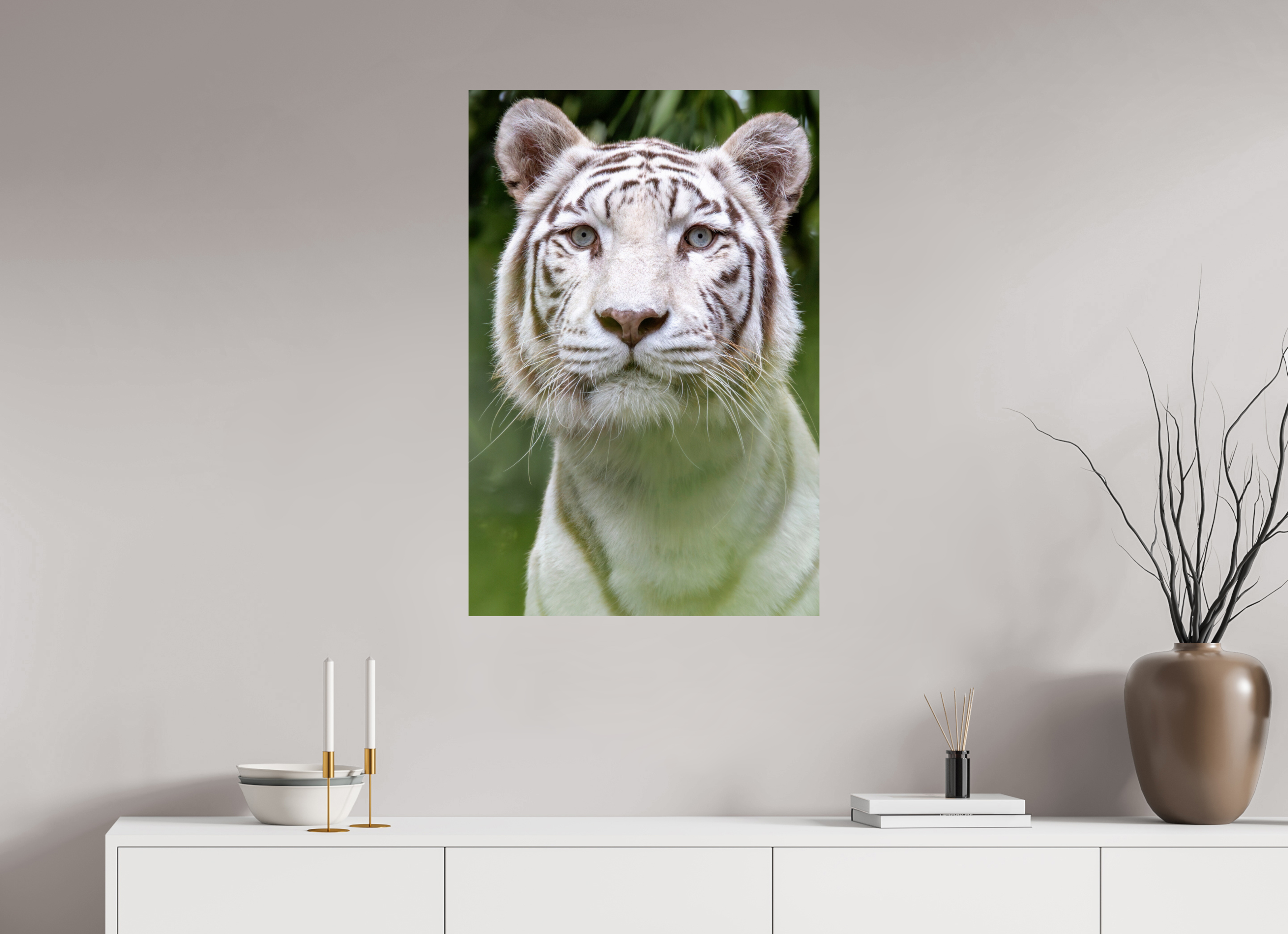 60 x 90 cm, Fine Art Print auf Alu-Dibond Jungle Phantom