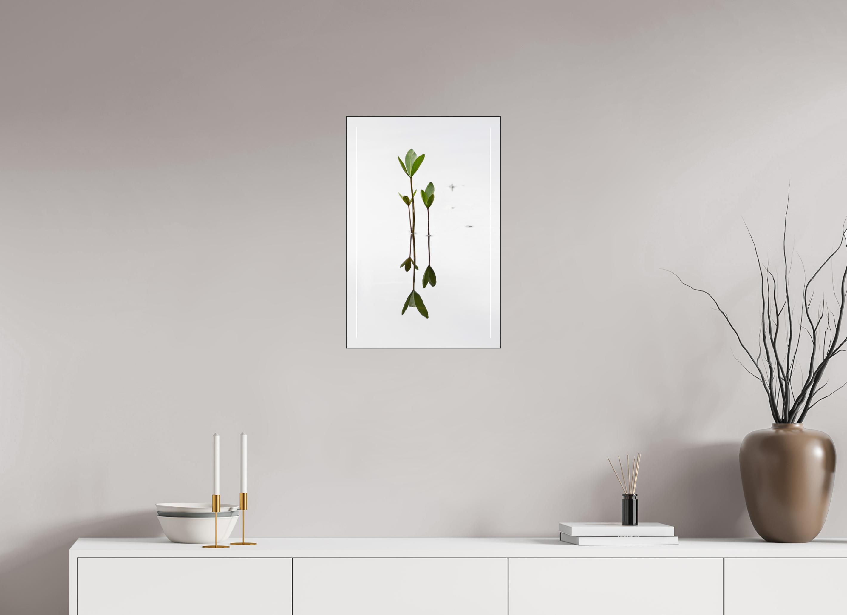 40 x 60 cm, Foto-Abzug hinter Acrylglas glänzend Silent Trio