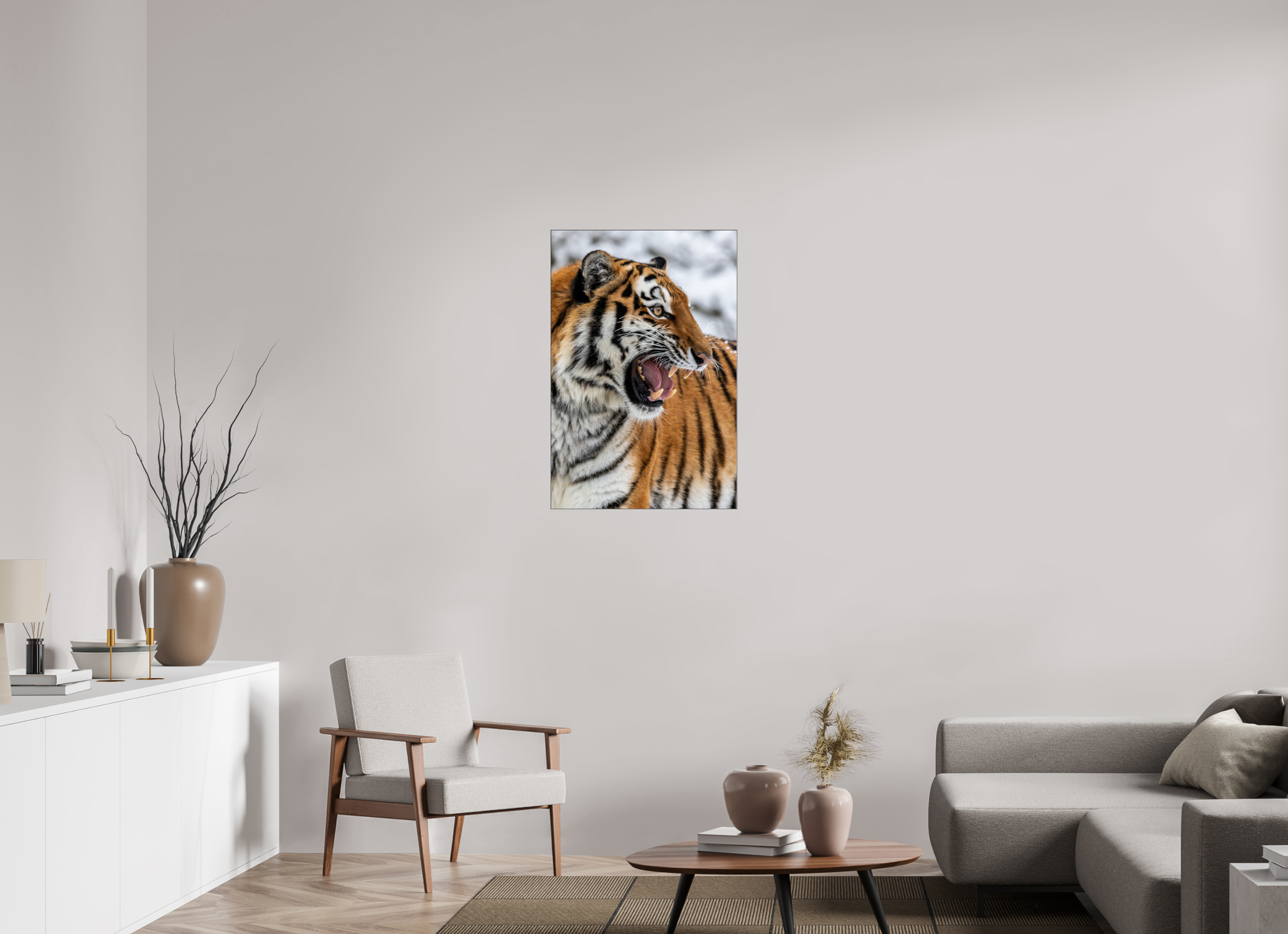 60 x 90 cm, Foto-Abzug hinter Acrylglas glänzend Fierce Presence