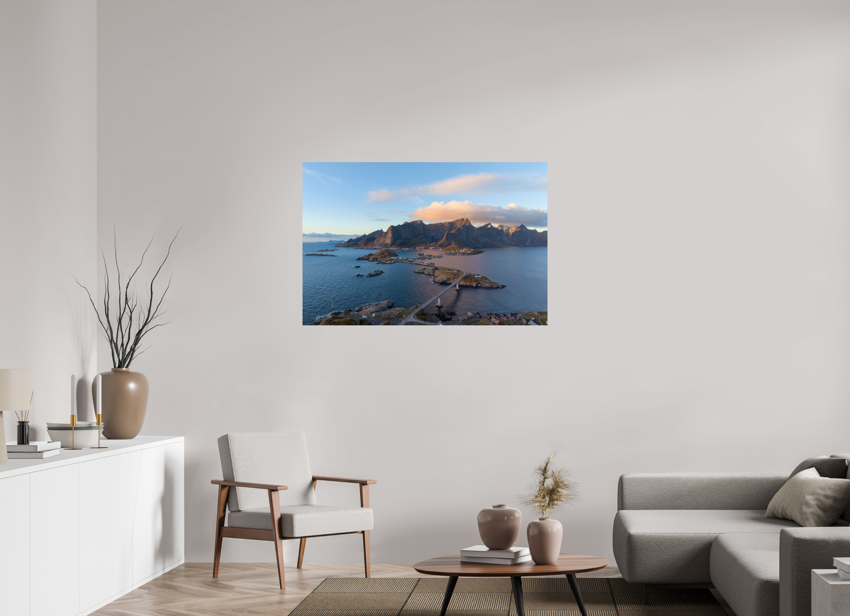 120 x 80 cm, Fine Art Print auf Alu-Dibond Coastal Link