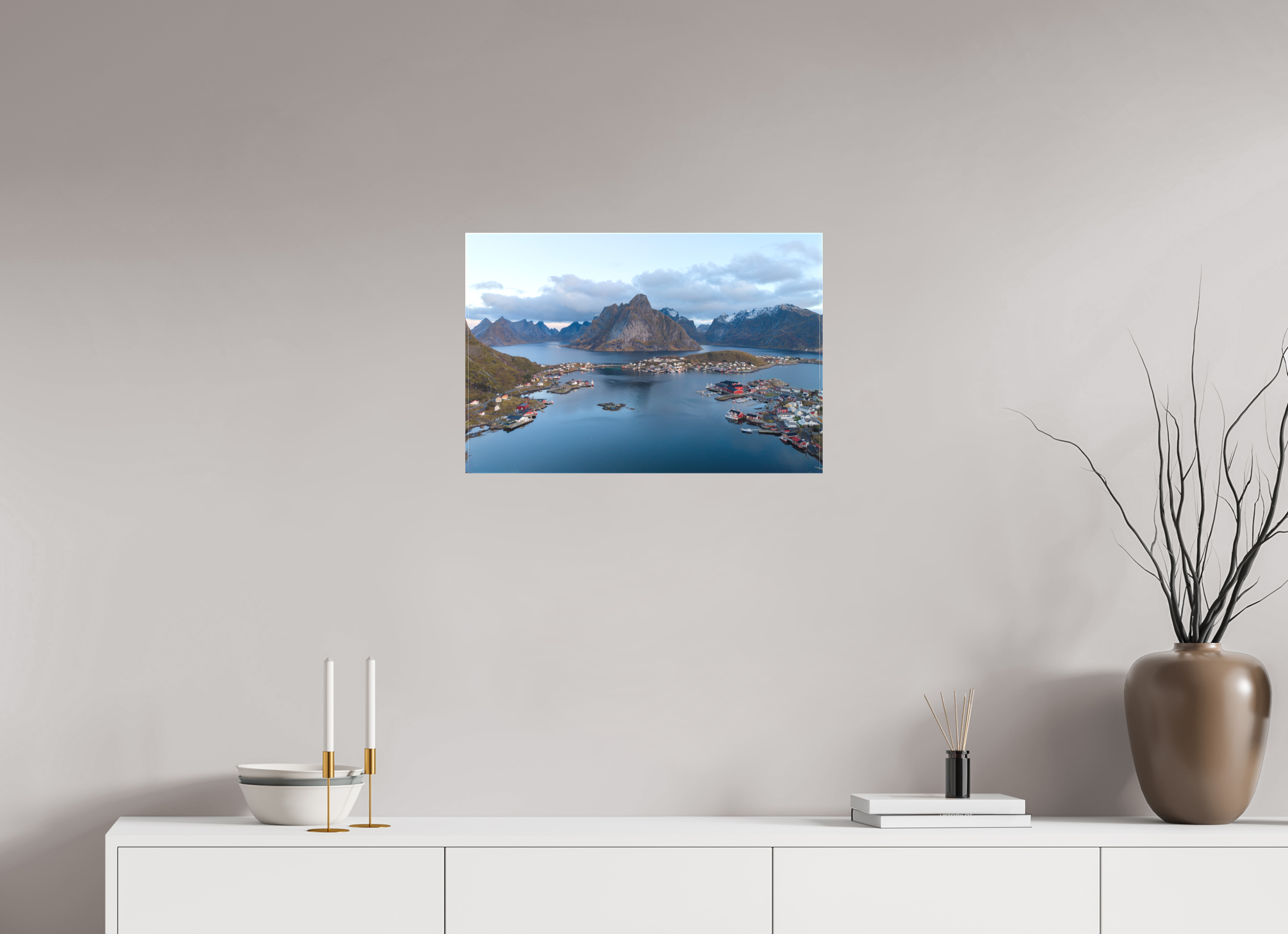 60 x 40 cm, Leinwand Between Sea and Peaks