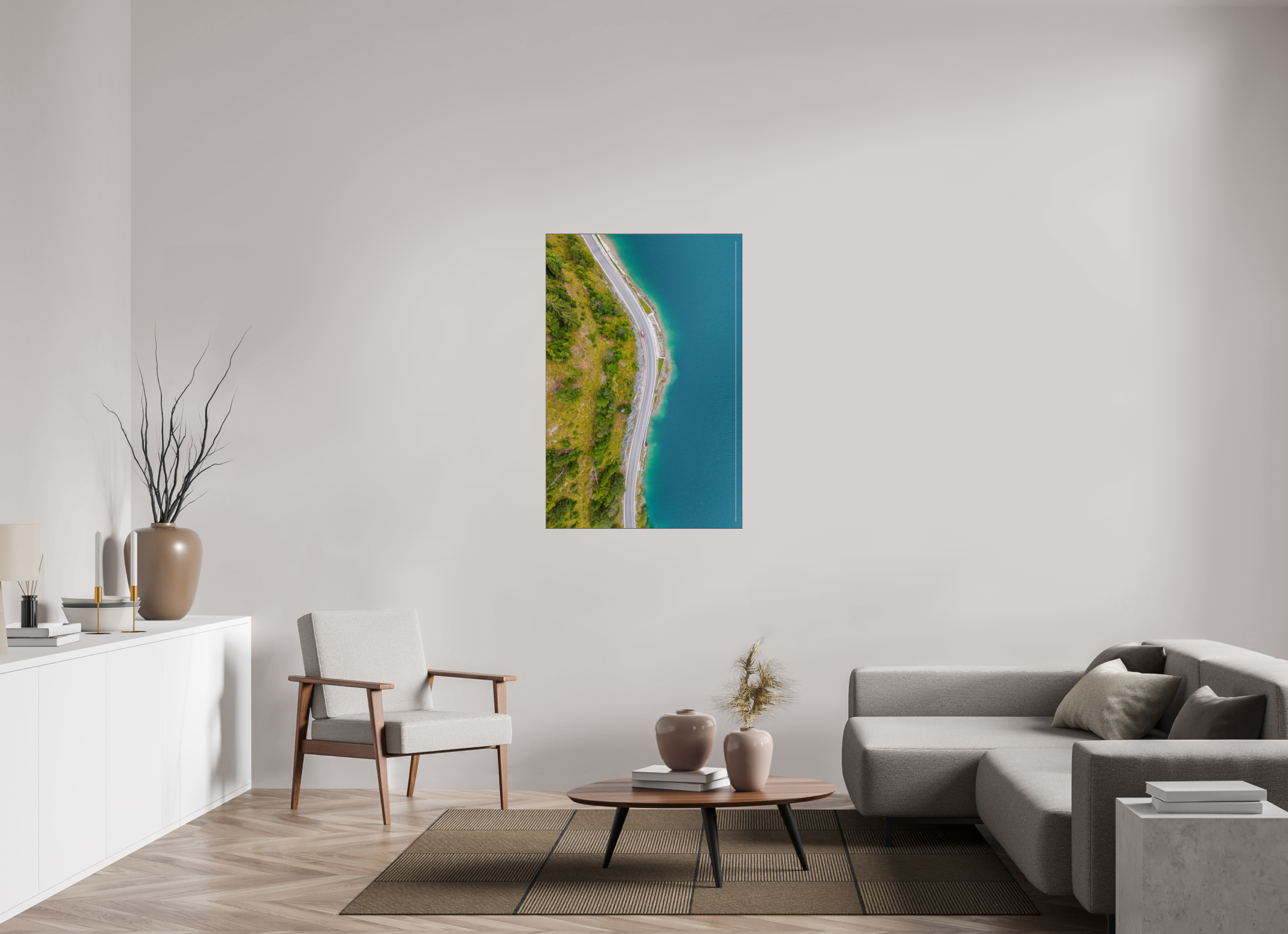 80 x 120 cm, Foto-Abzug hinter Acrylglas glänzend Edge of Serenety
