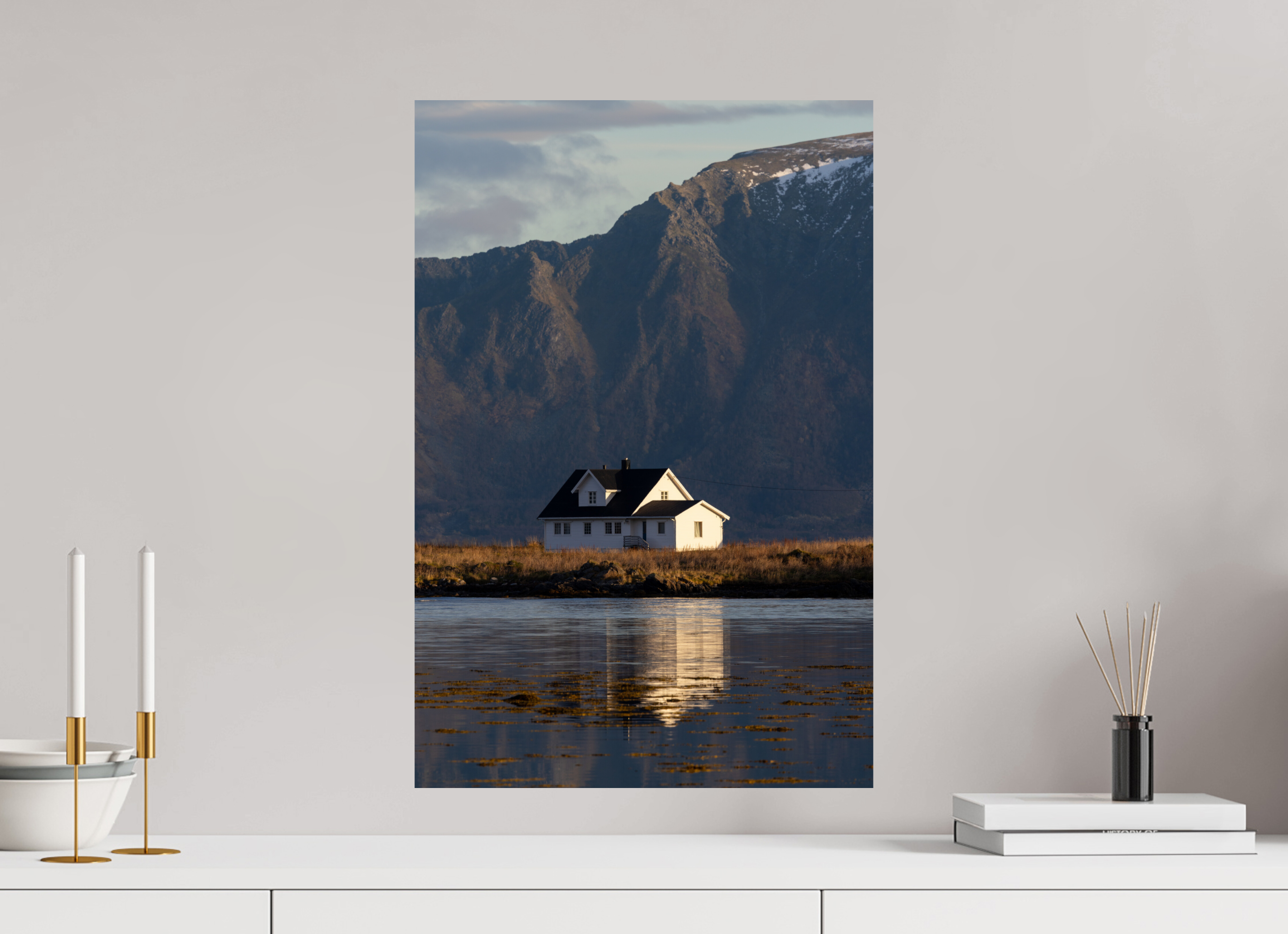40 x 60 cm, Fine Art Print auf Alu-Dibond House by the Sea