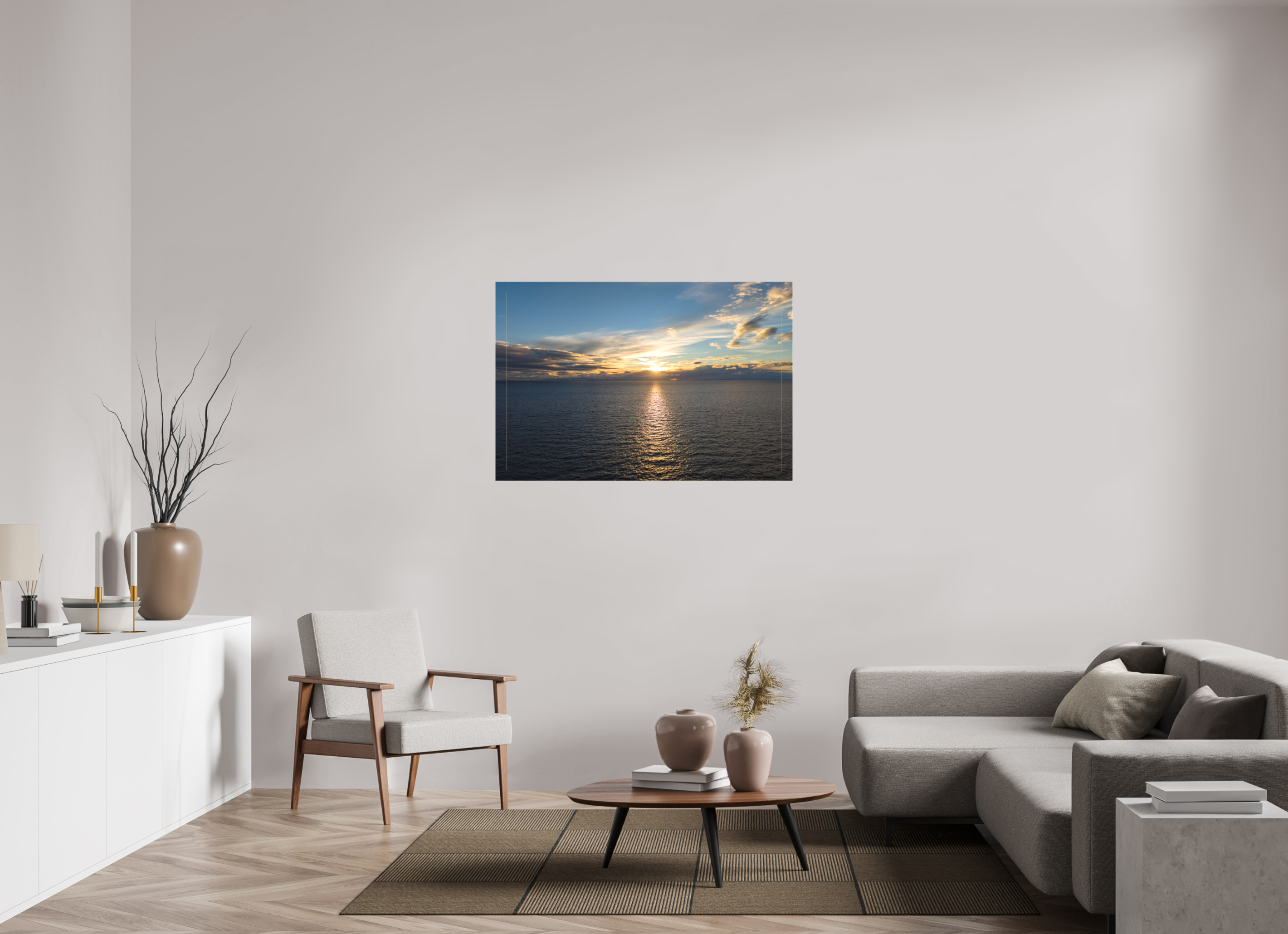 120 x 80 cm, Leinwand Ocean Sunrise