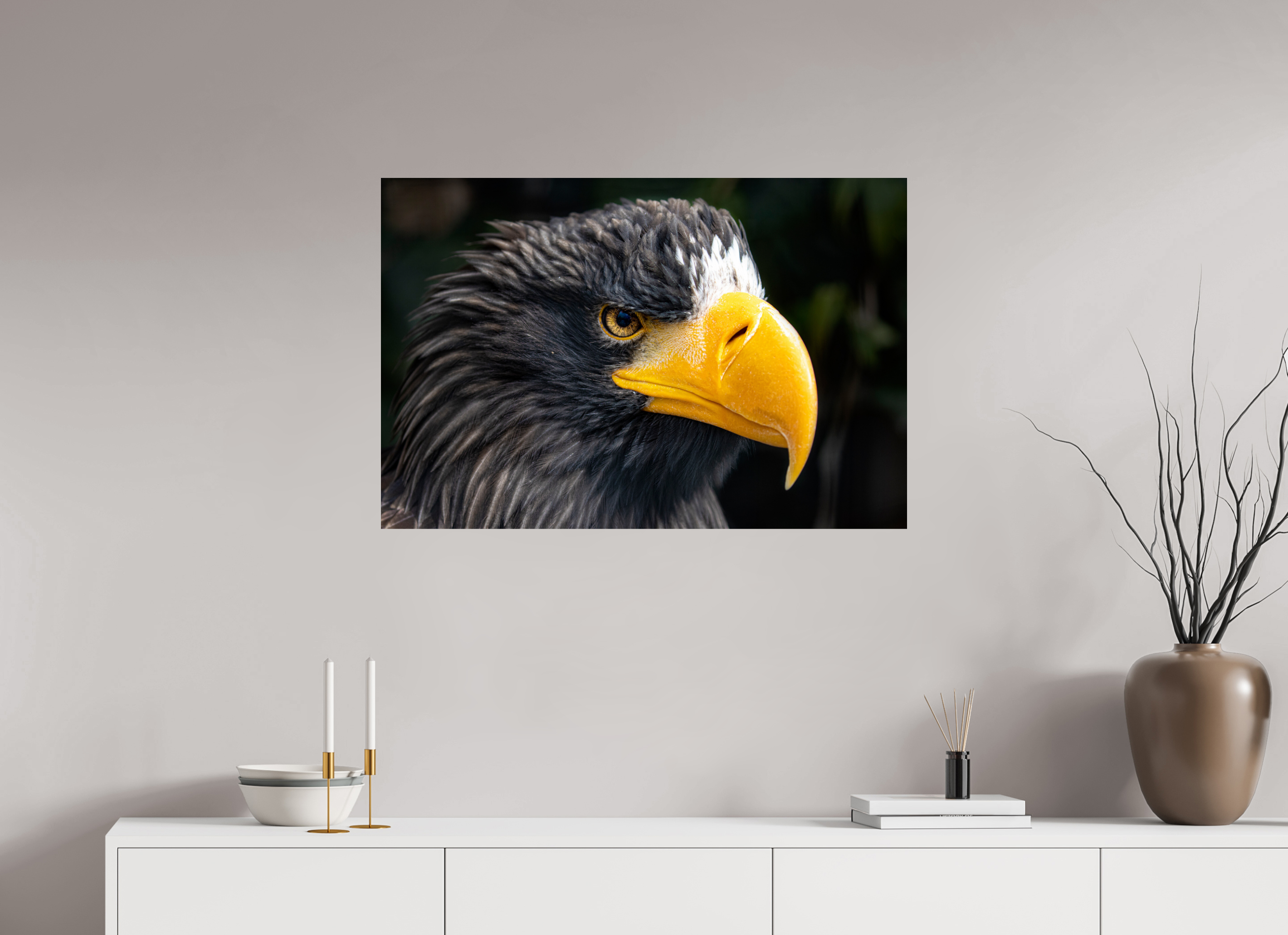90 x 60 cm, Fine Art Print auf Alu-Dibond Imperial Gaze