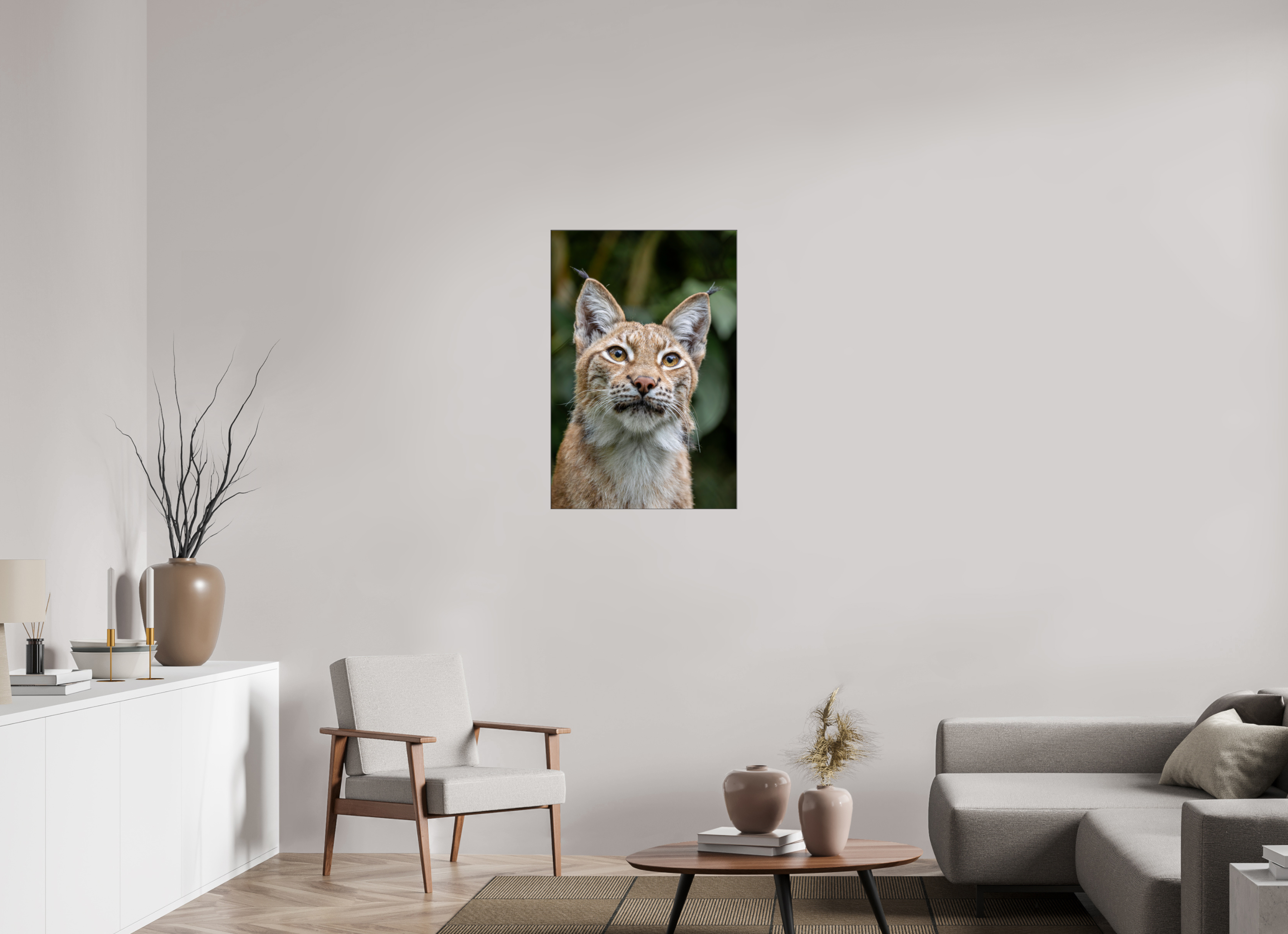60 x 90 cm, Foto-Abzug hinter Acrylglas glänzend Forest Eyes