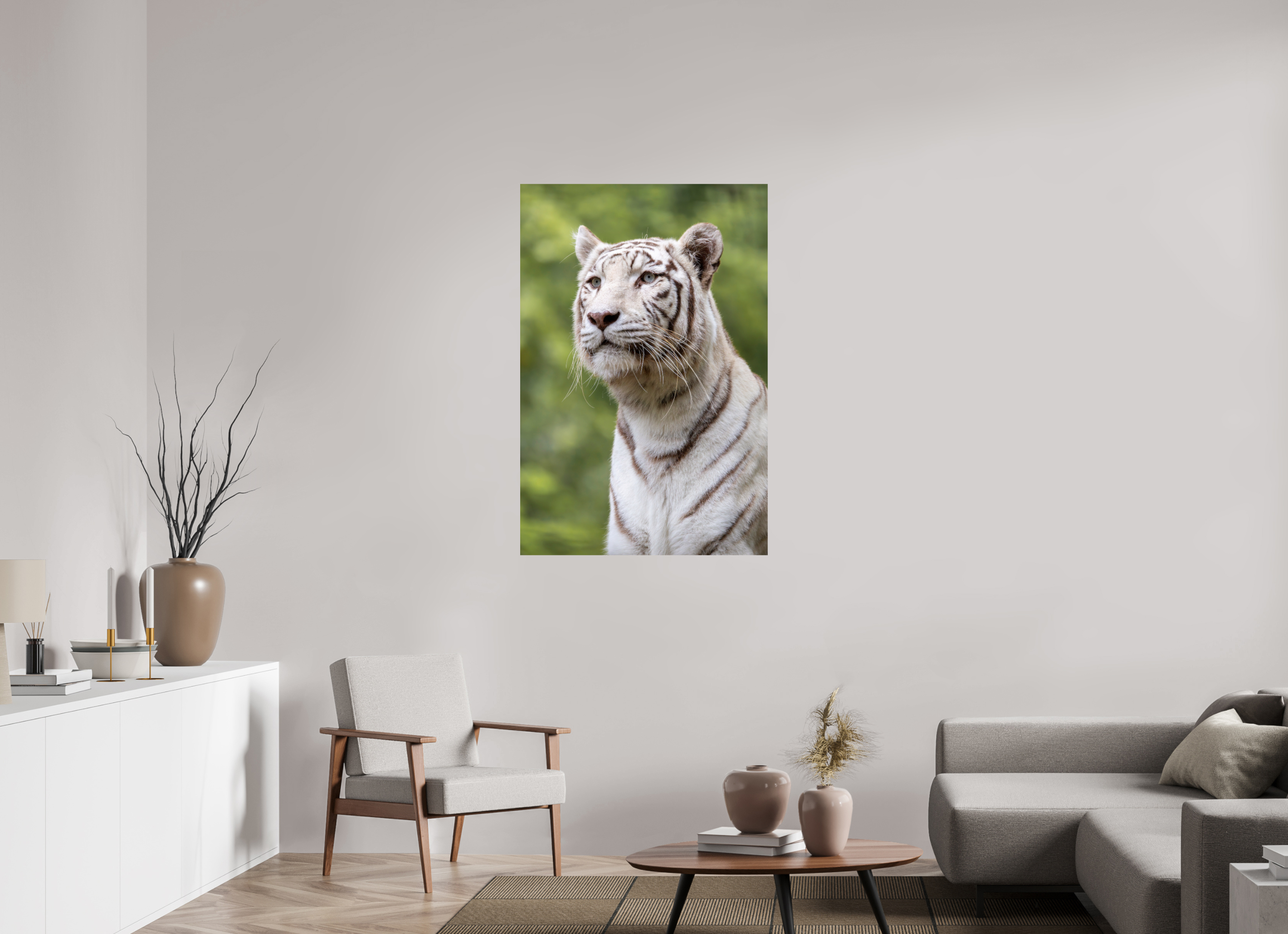 80 x 120 cm, Fine Art Print auf Alu-Dibond Gaze of the White King