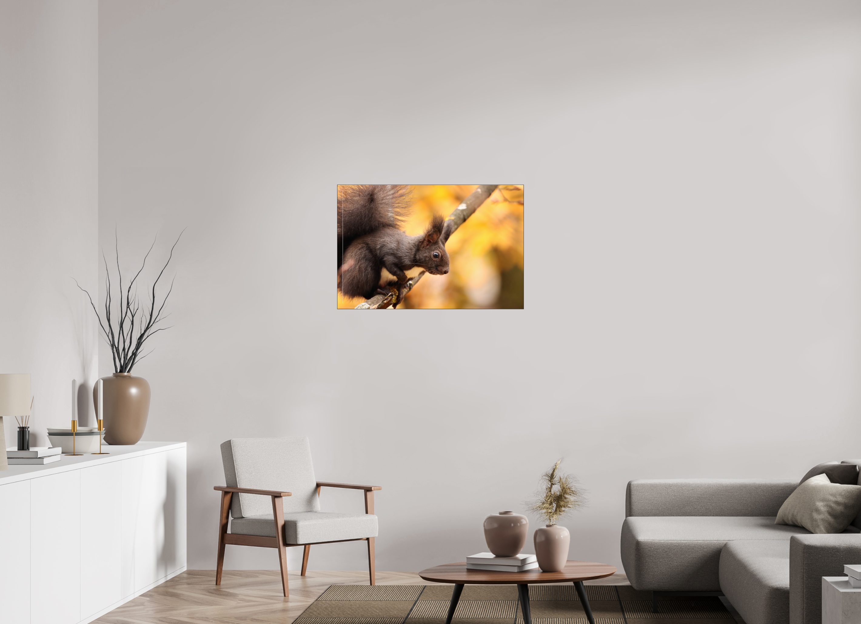 90 x 60 cm, Foto-Abzug hinter Acrylglas glänzend Autumn Whisper