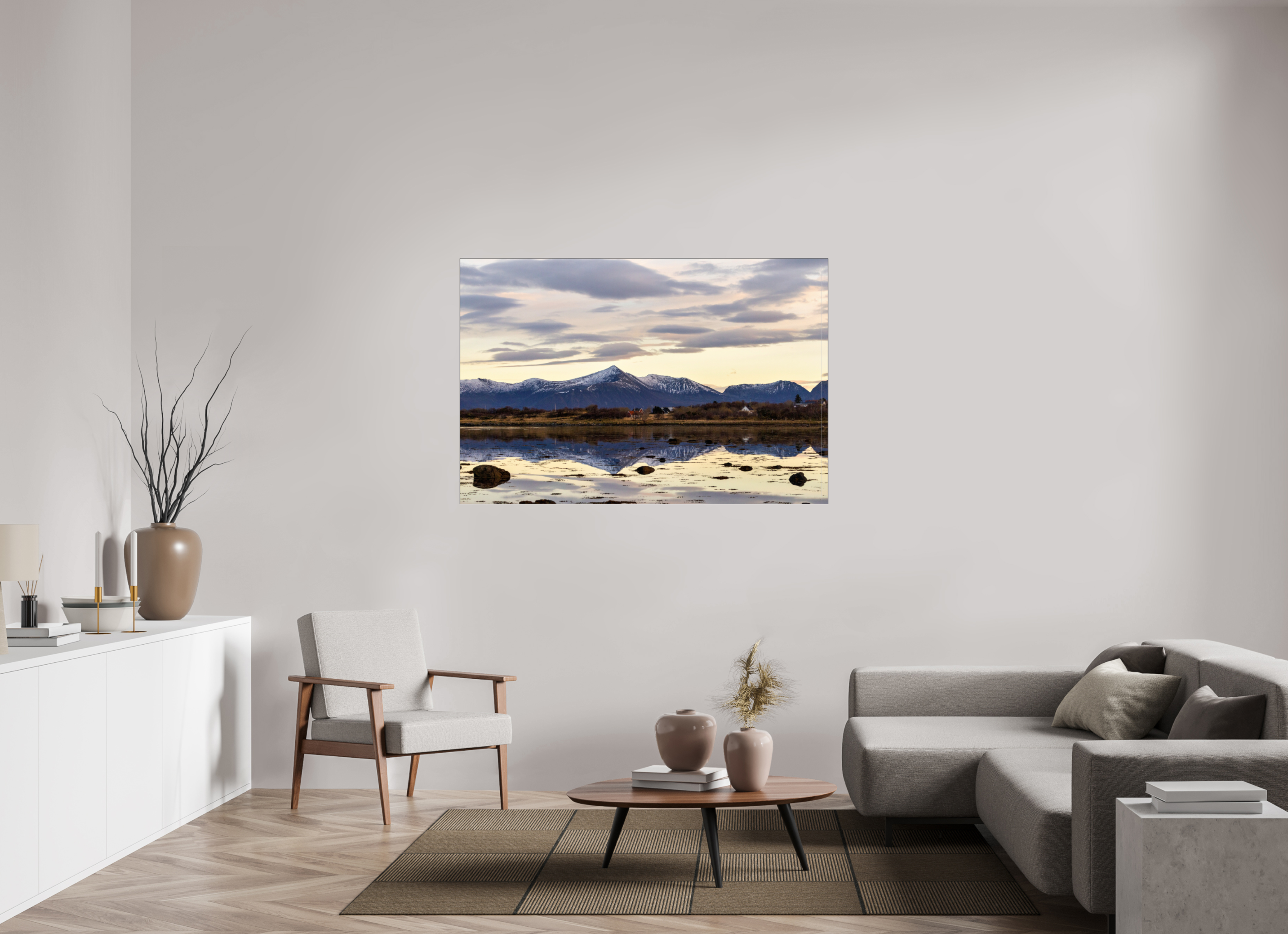 150 x 100 cm, Foto-Abzug hinter Acrylglas glänzend Calm Horizon