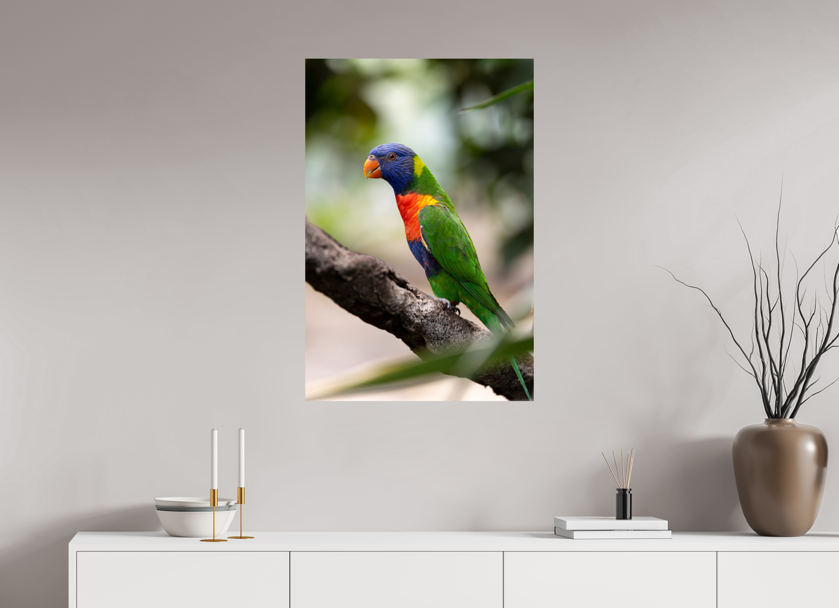 60 x 90 cm, Fine Art Print auf Alu-Dibond Rainbow Spirit