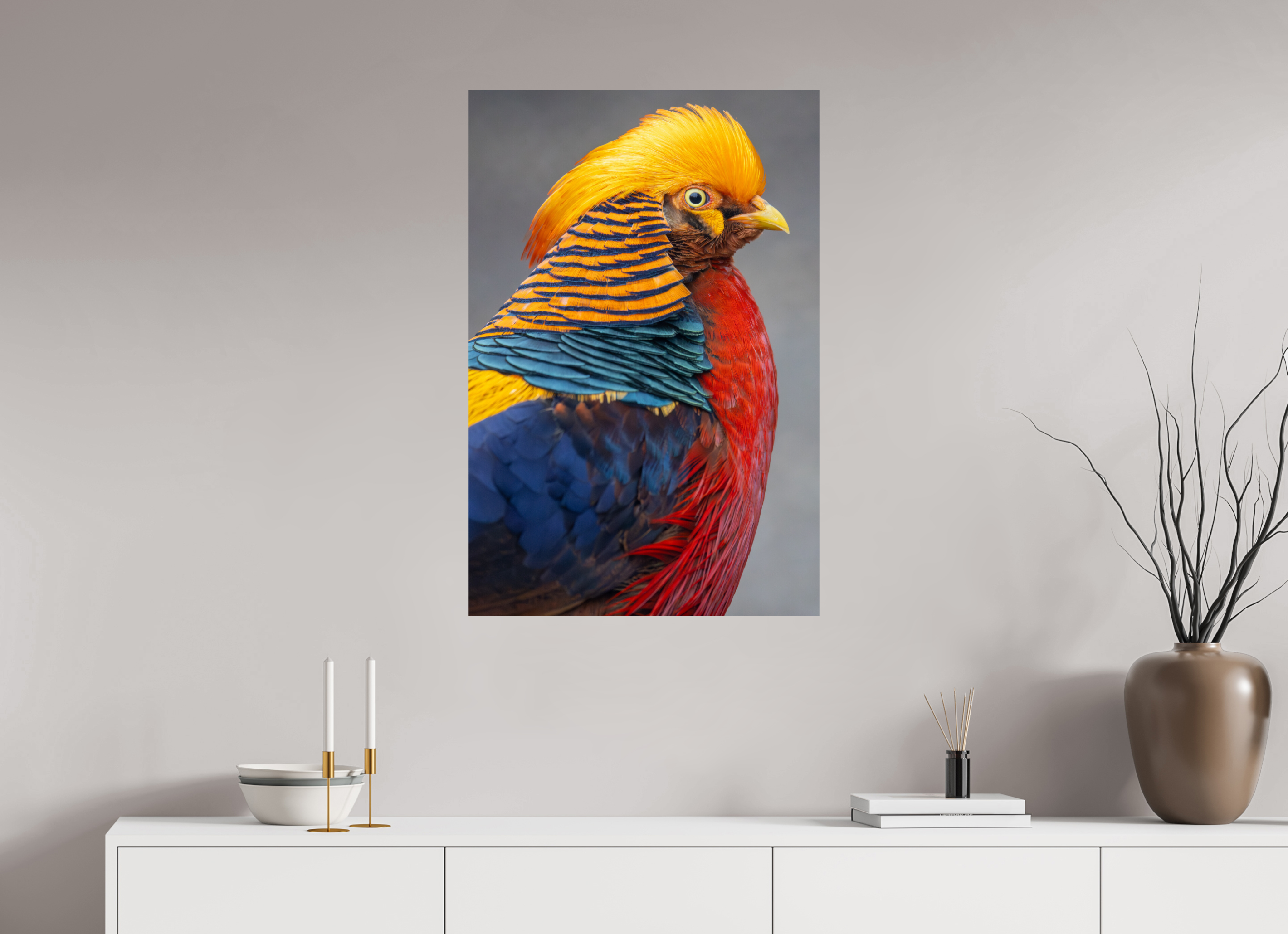 60 x 90 cm, Fine Art Print auf Alu-Dibond Golden Majesty
