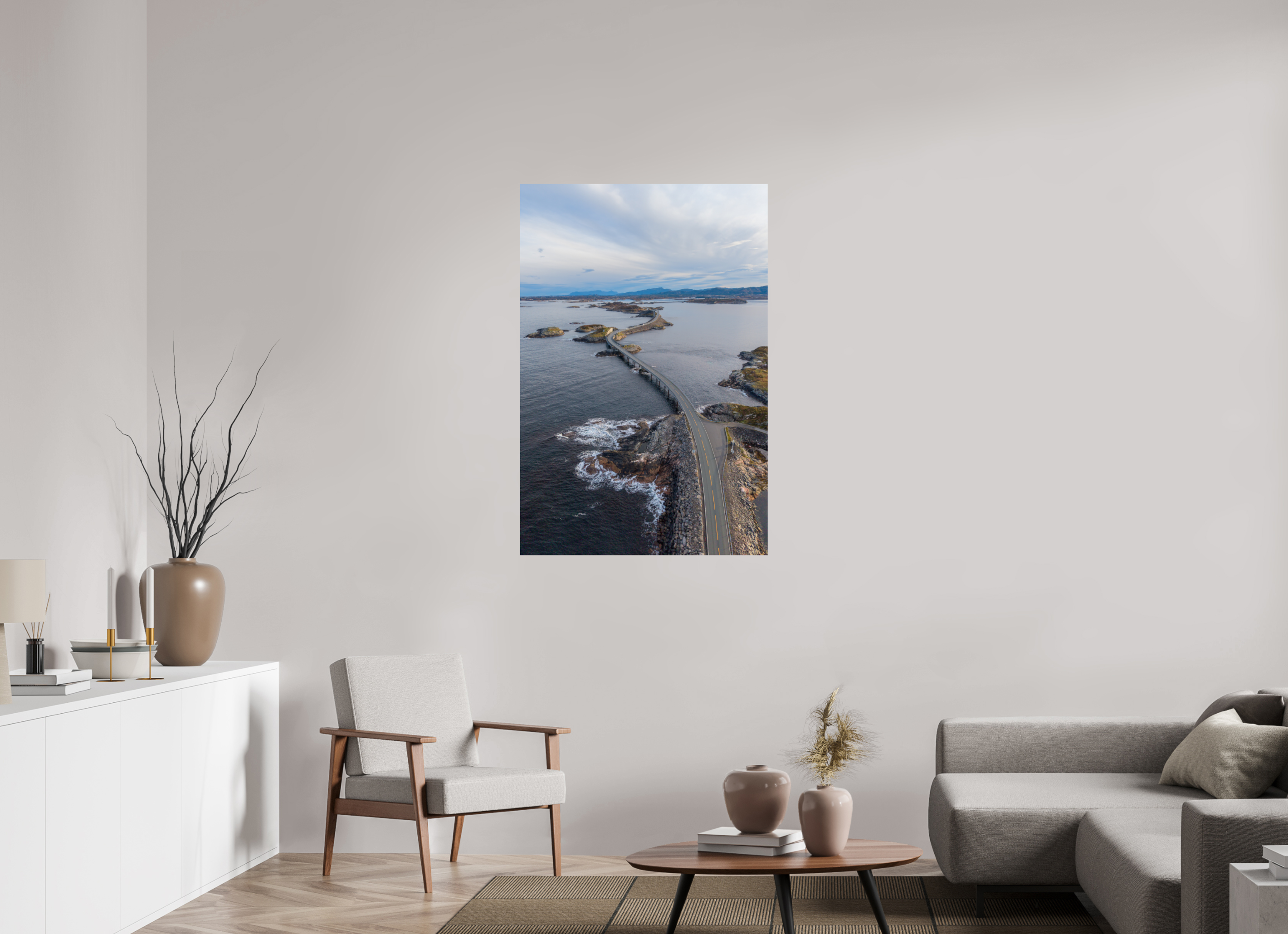 80 x 120 cm, Fine Art Print auf Alu-Dibond Curves of the Sea