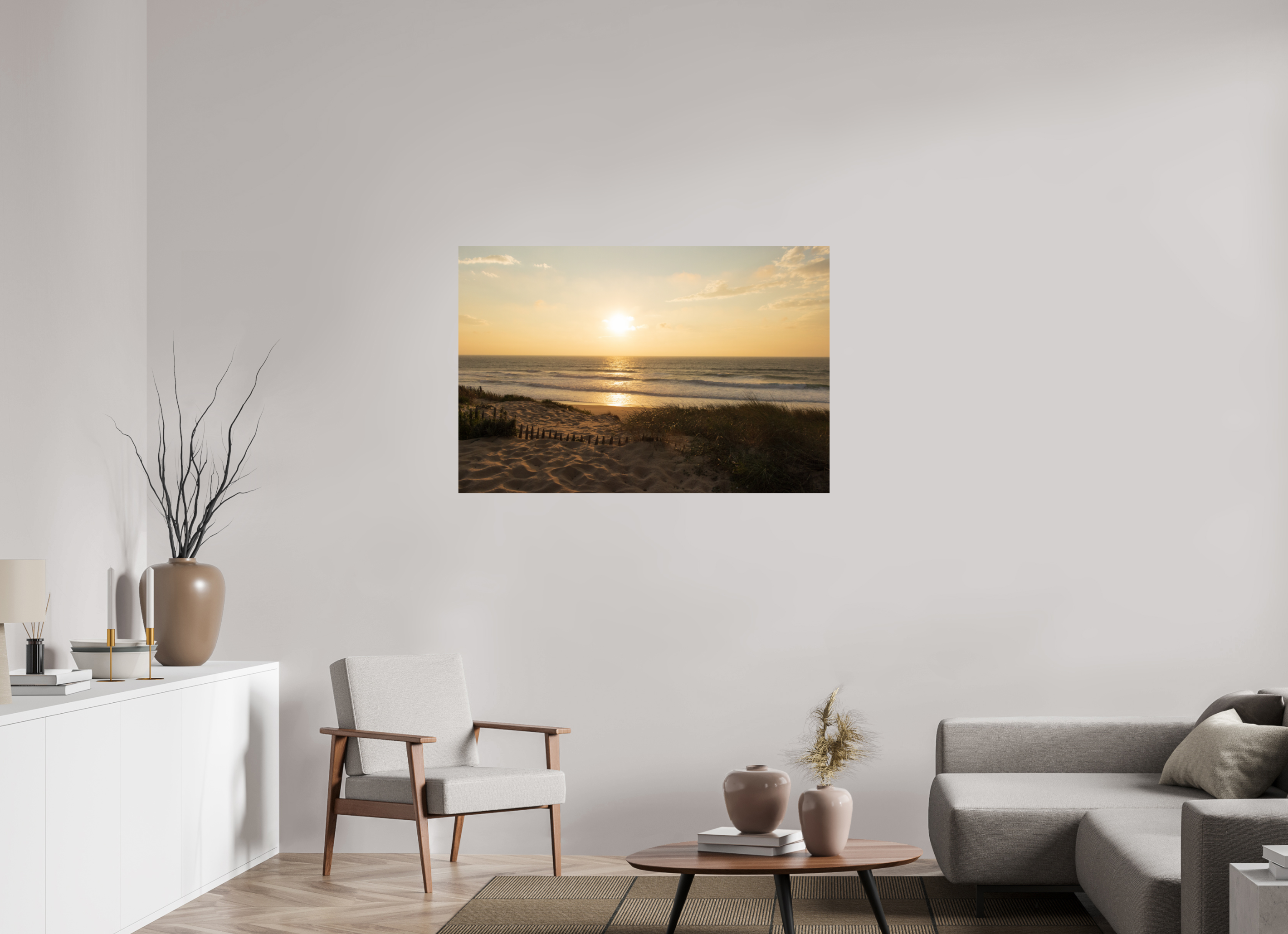 120 x 80 cm, Fine Art Print auf Alu-Dibond Atlantic Glow