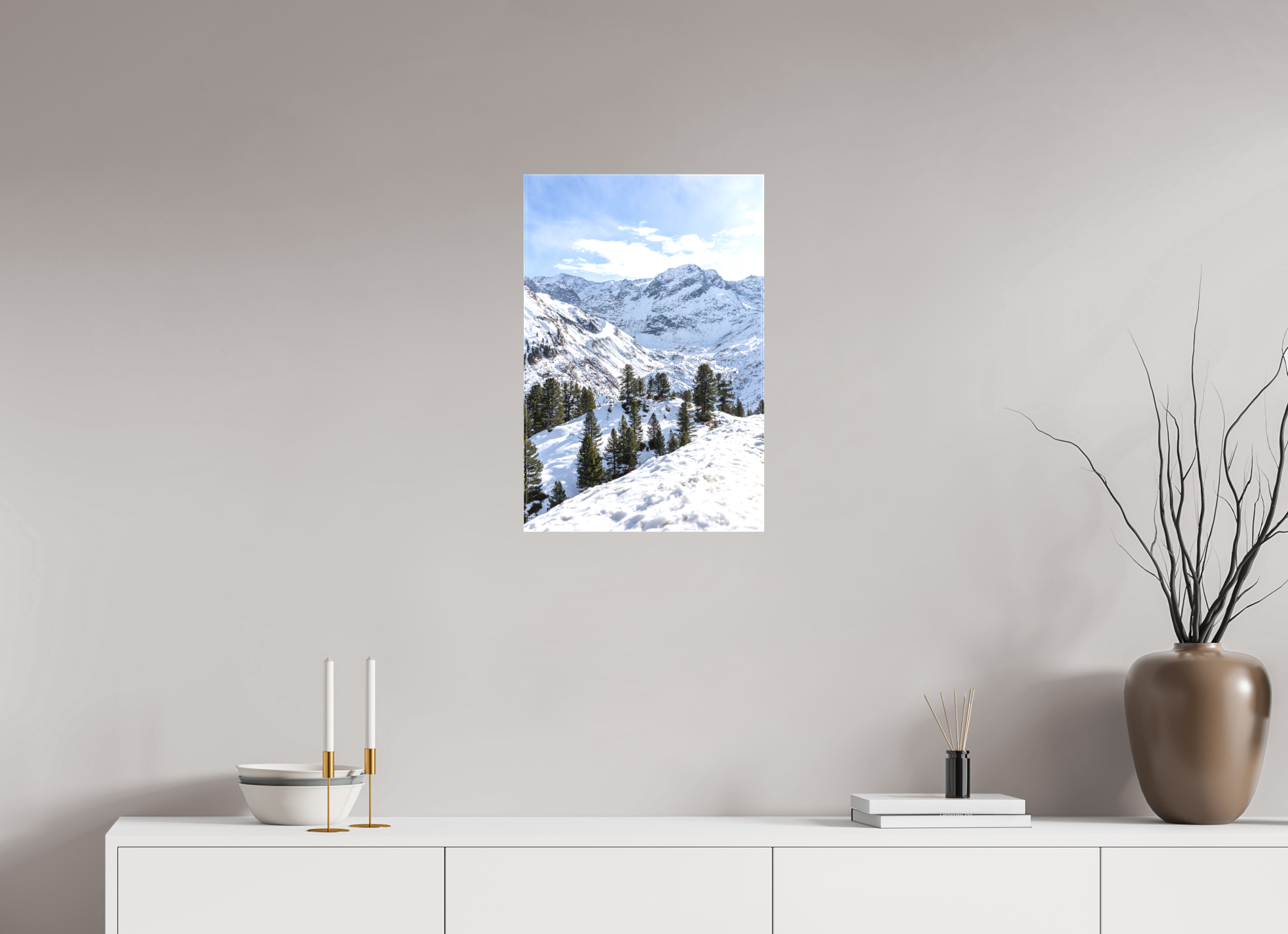 40 x 60 cm, Leinwand Alpine Frame