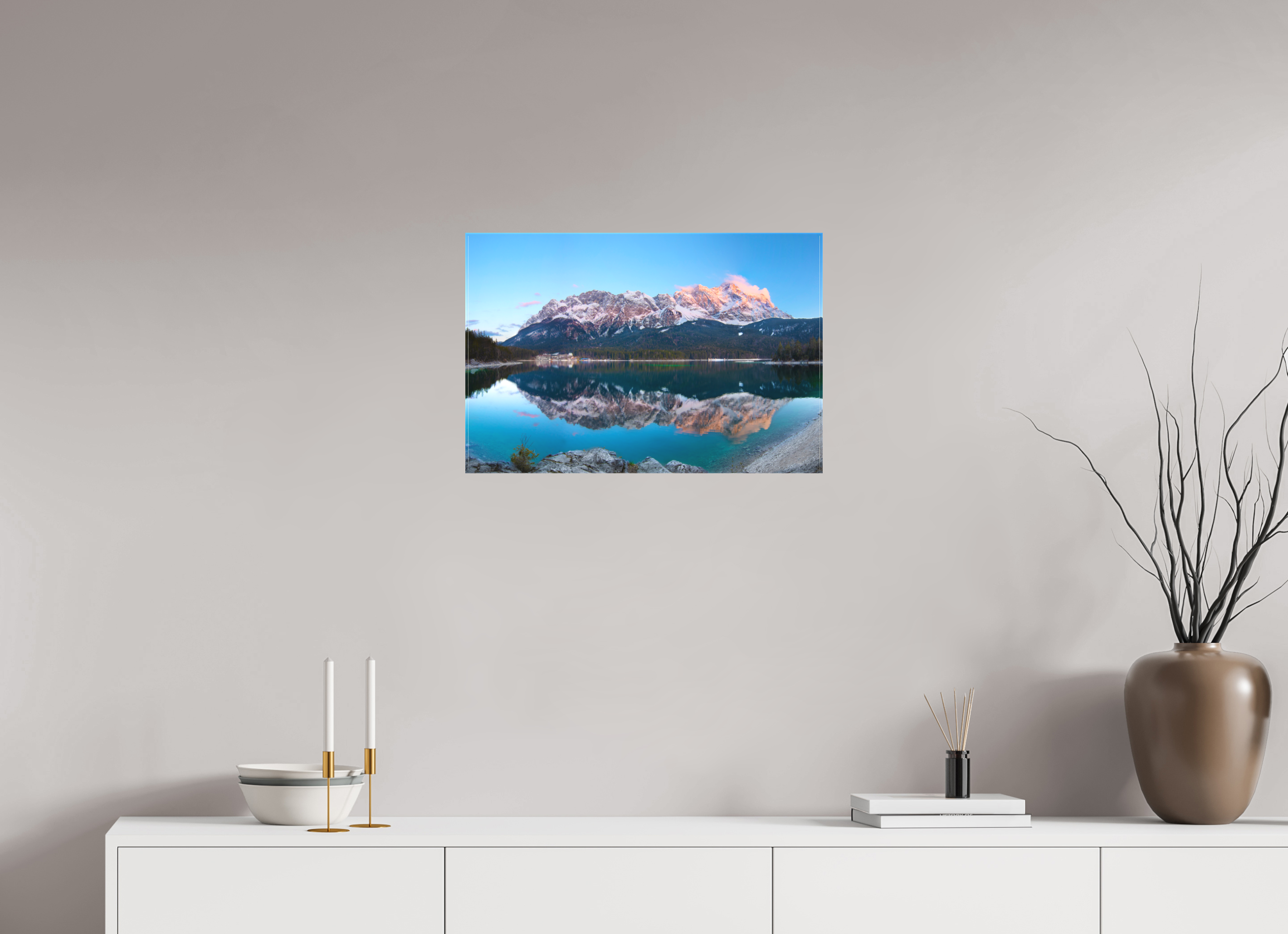 60 x 40 cm, Leinwand Alpine Glow