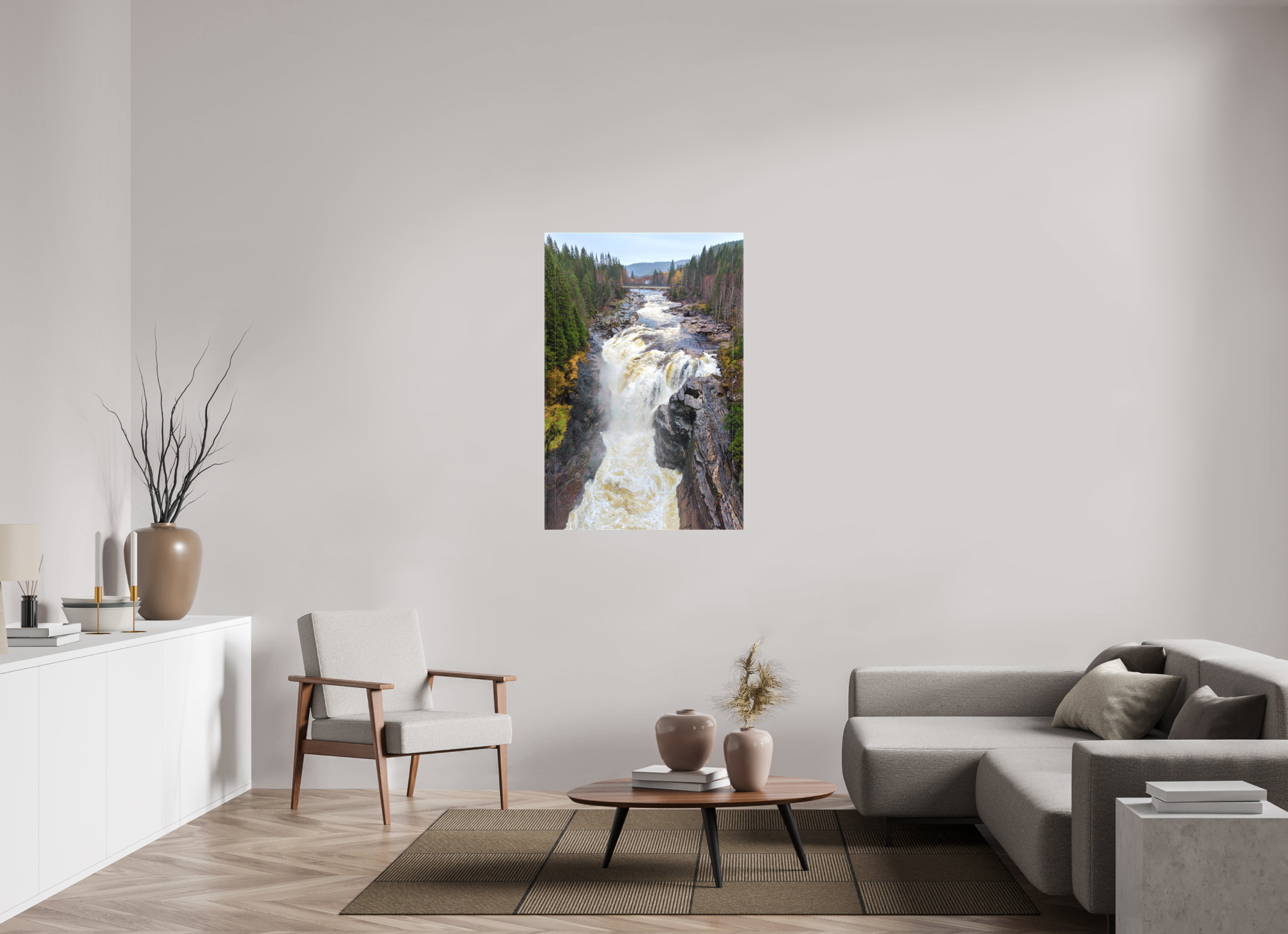 80 x 120 cm, Leinwand Forest Falls