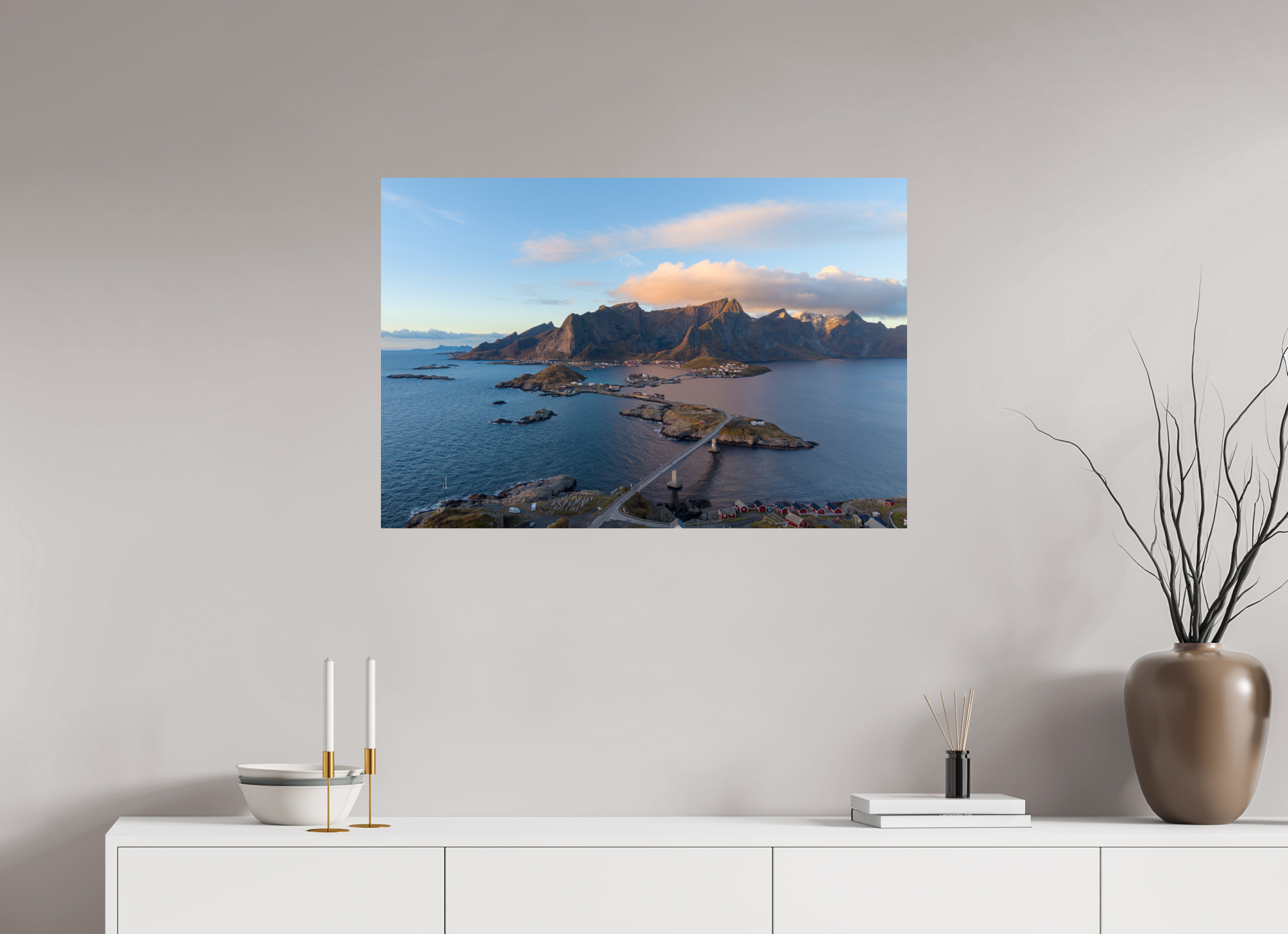 90 x 60 cm, Fine Art Print auf Alu-Dibond Coastal Link