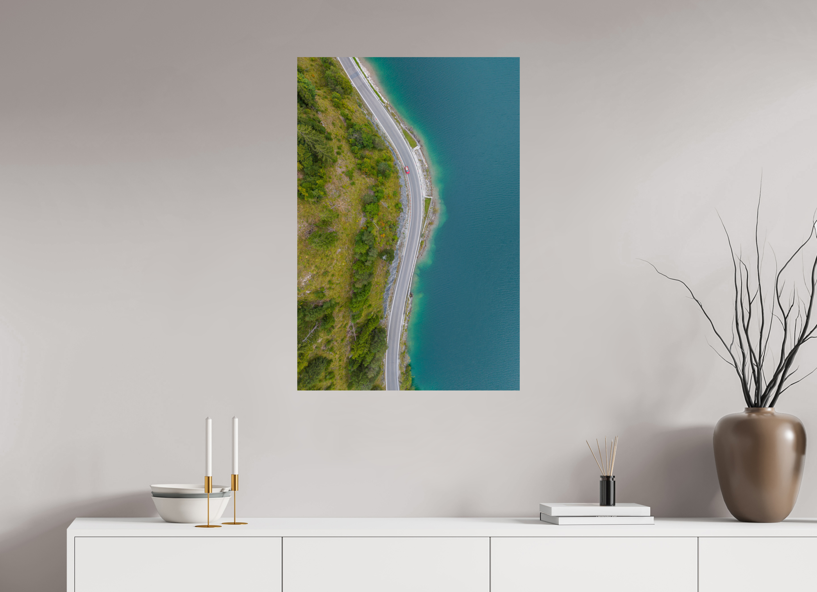 60 x 90 cm, Fine Art Print auf Alu-Dibond Edge of Serenety