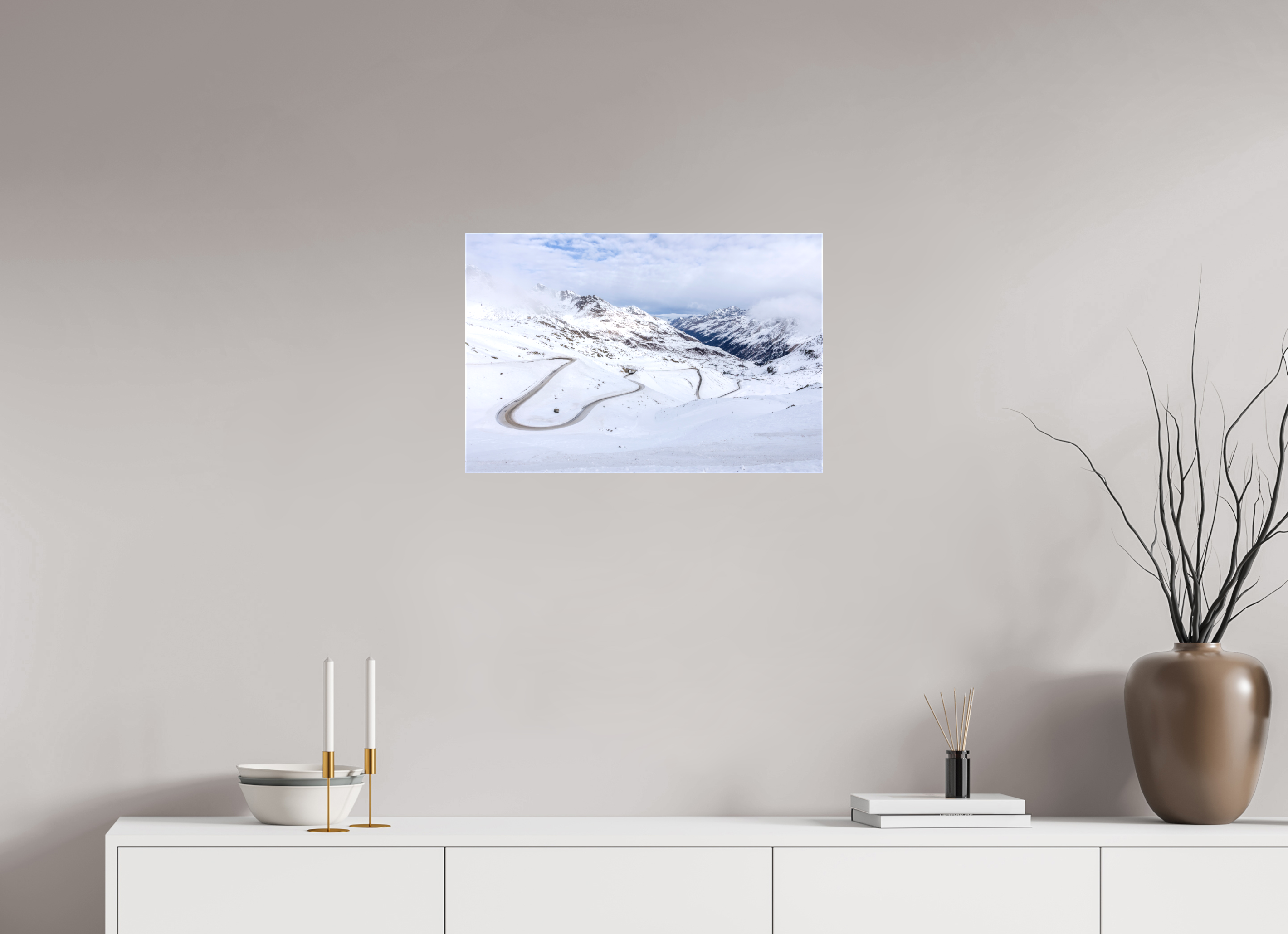 60 x 40 cm, Leinwand Frozen Route