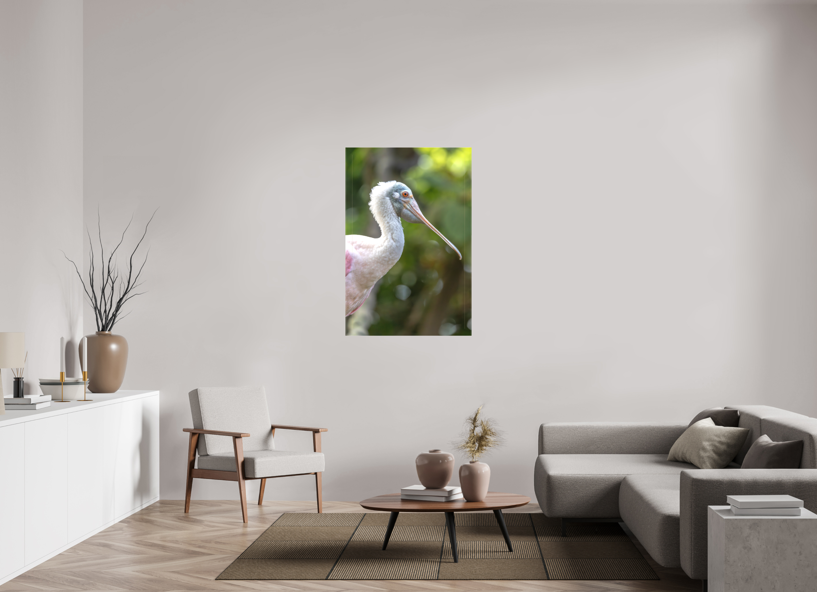 80 x 120 cm, Leinwand Profile in Pink