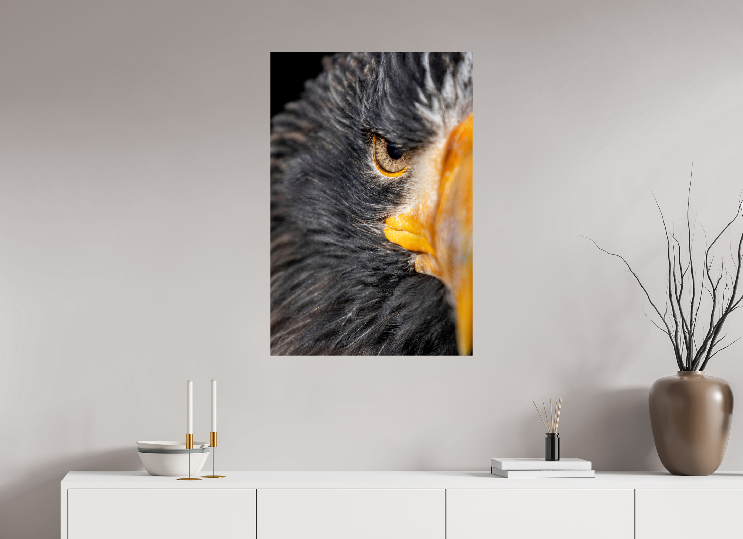 60 x 90 cm, Fine Art Print auf Alu-Dibond Piercing Gaze