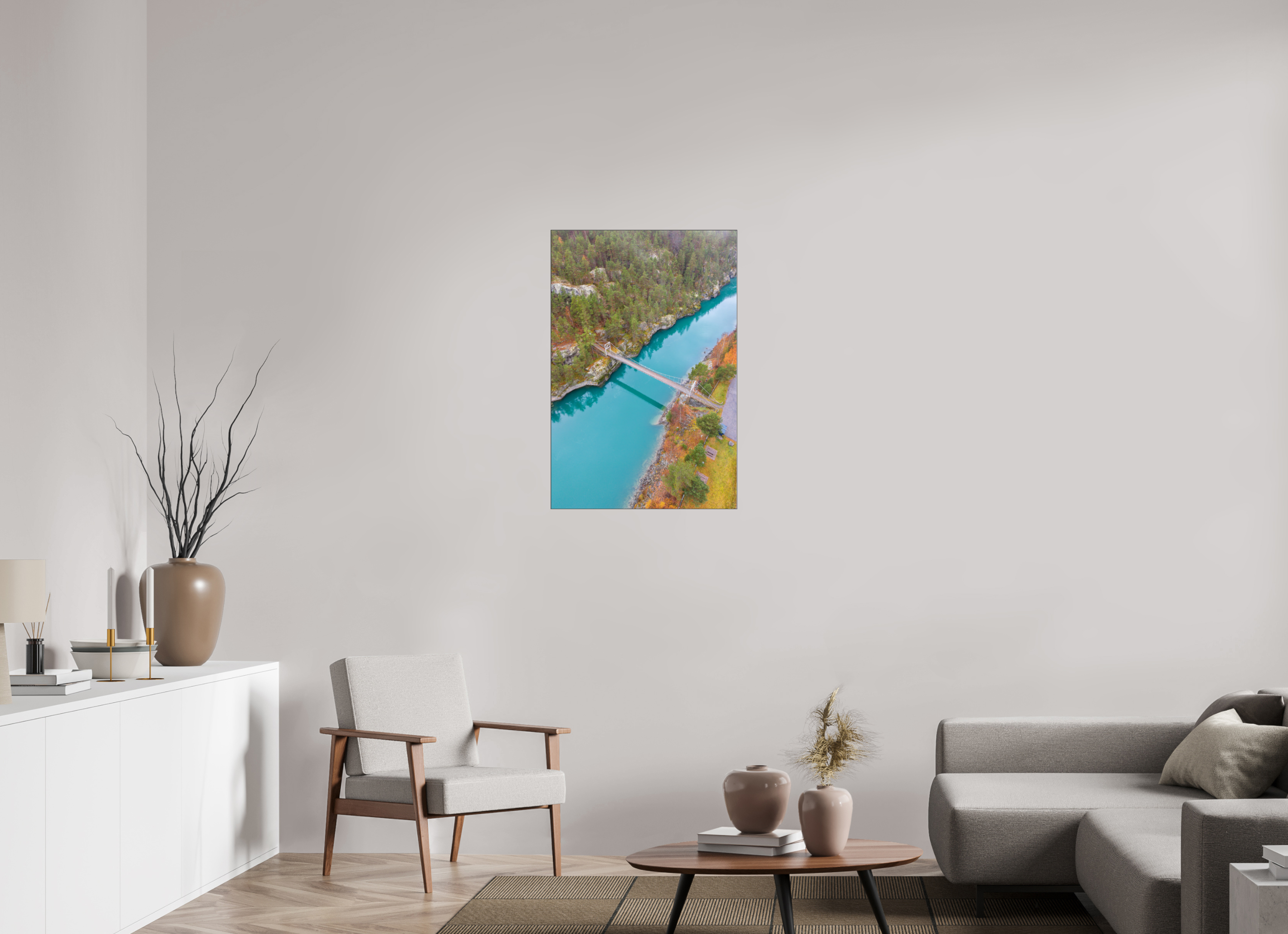 60 x 90 cm, Foto-Abzug hinter Acrylglas glänzend Suspended Harmony