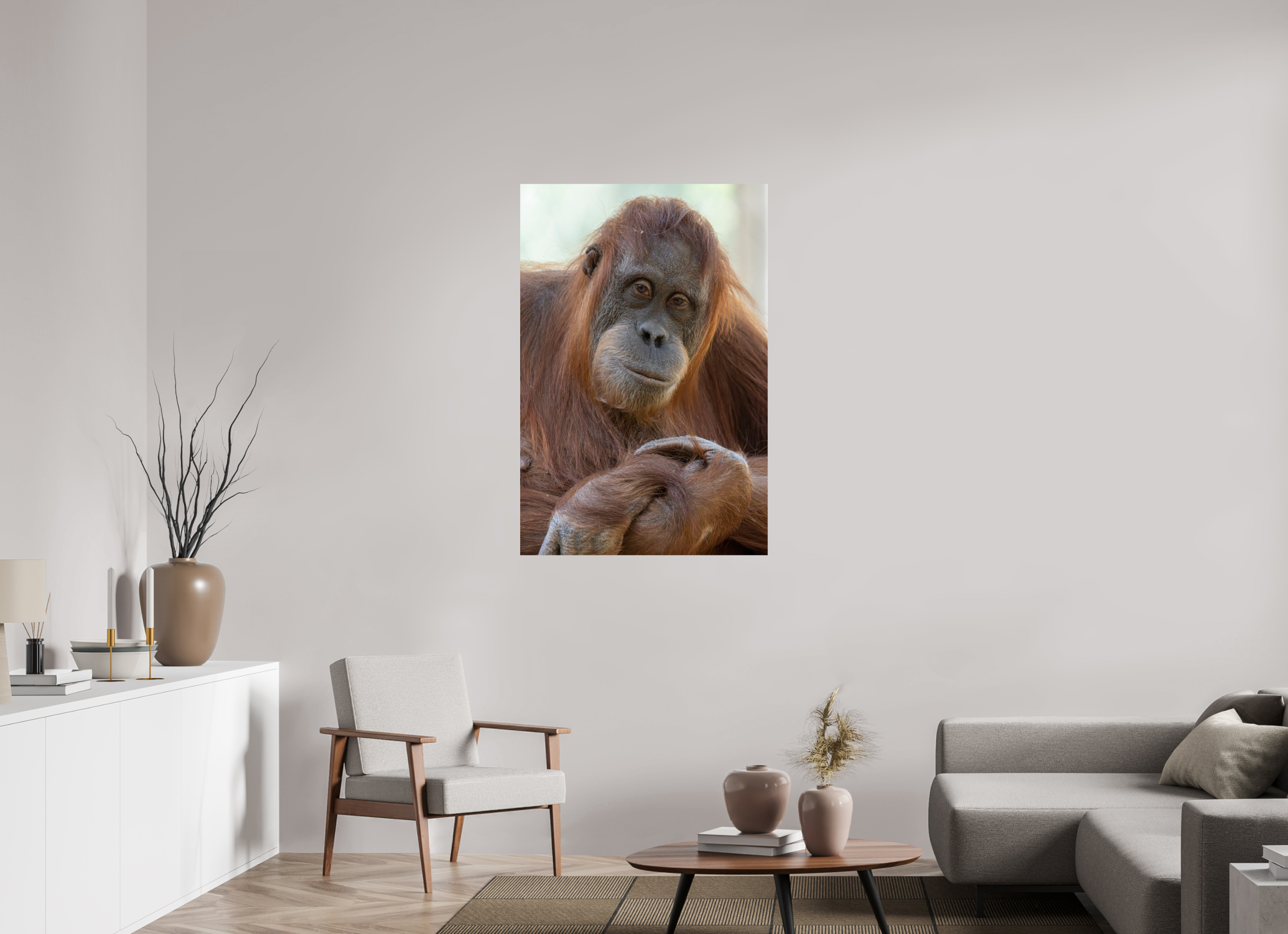 80 x 120 cm, Fine Art Print auf Alu-Dibond Soulful Gaze