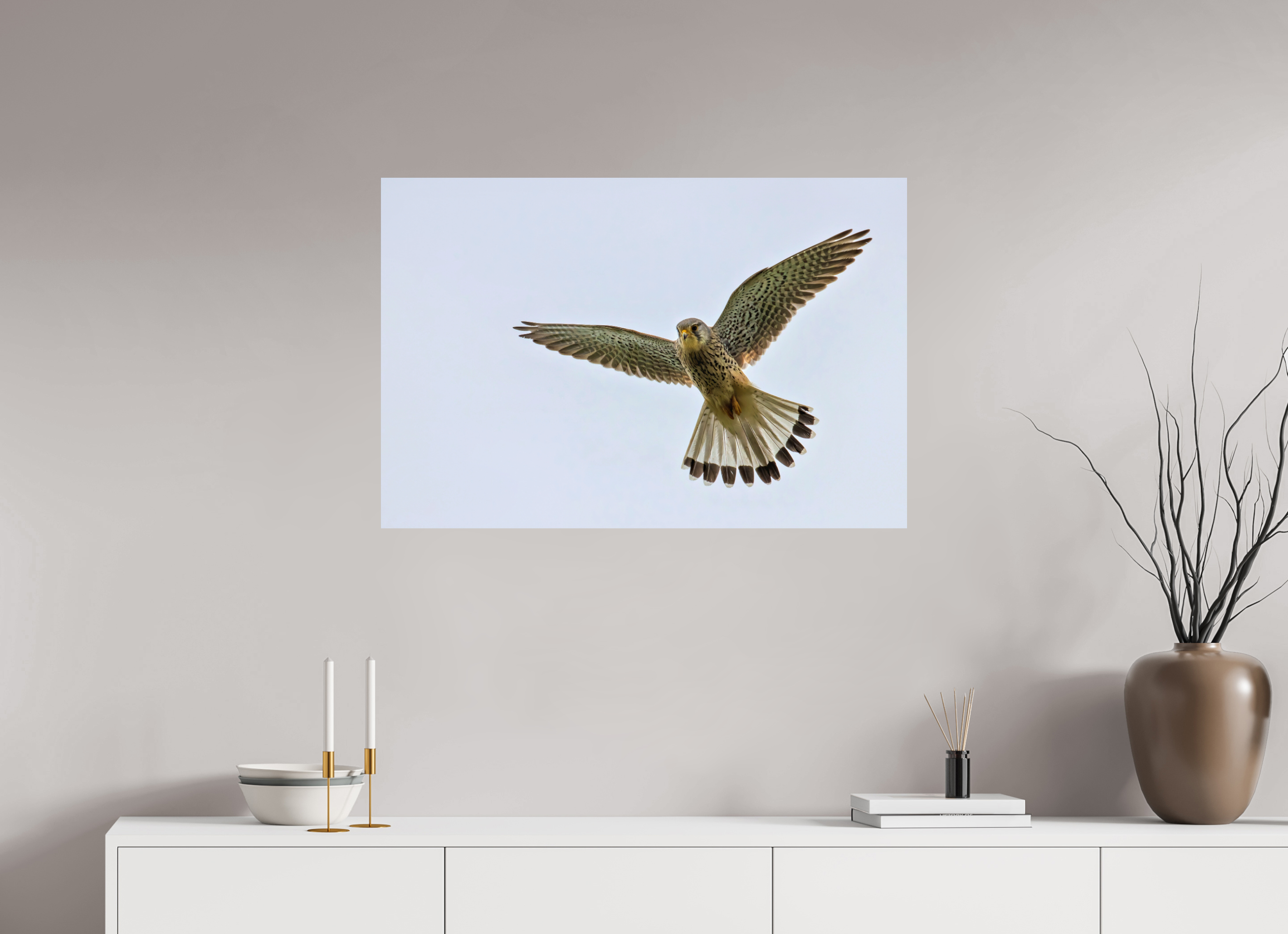 90 x 60 cm, Fine Art Print auf Alu-Dibond Hovering Hunter