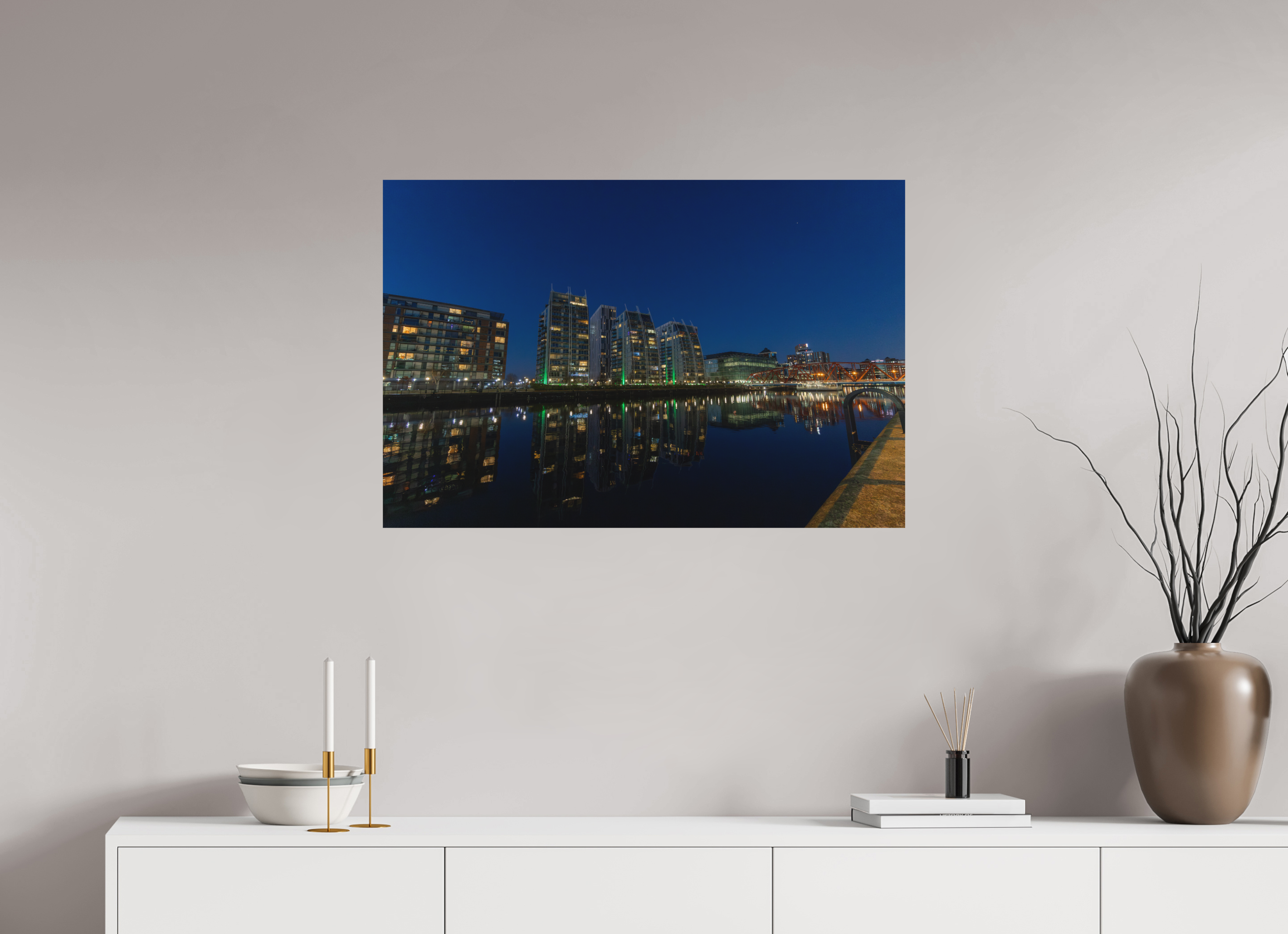 90 x 60 cm, Fine-Art Print Matt Neon Silence