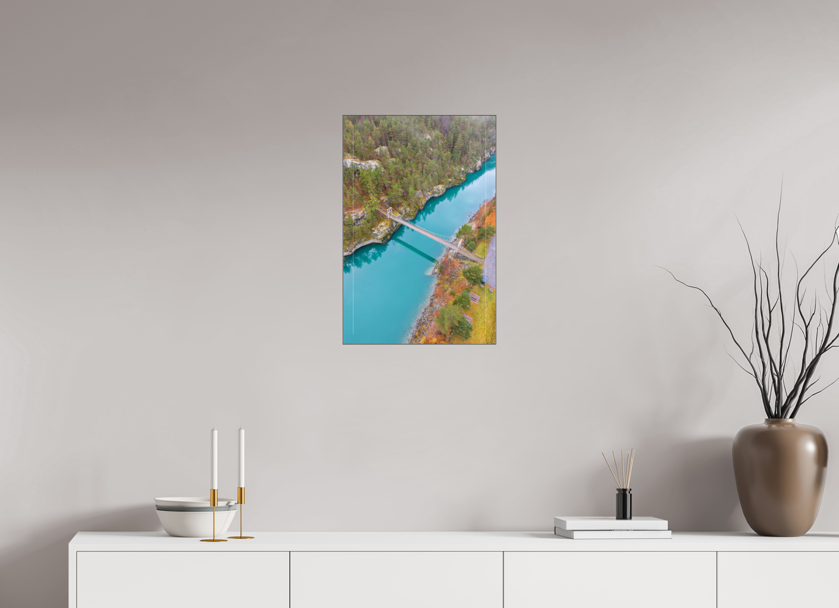 40 x 60 cm, Foto-Abzug hinter Acrylglas glänzend Suspended Harmony