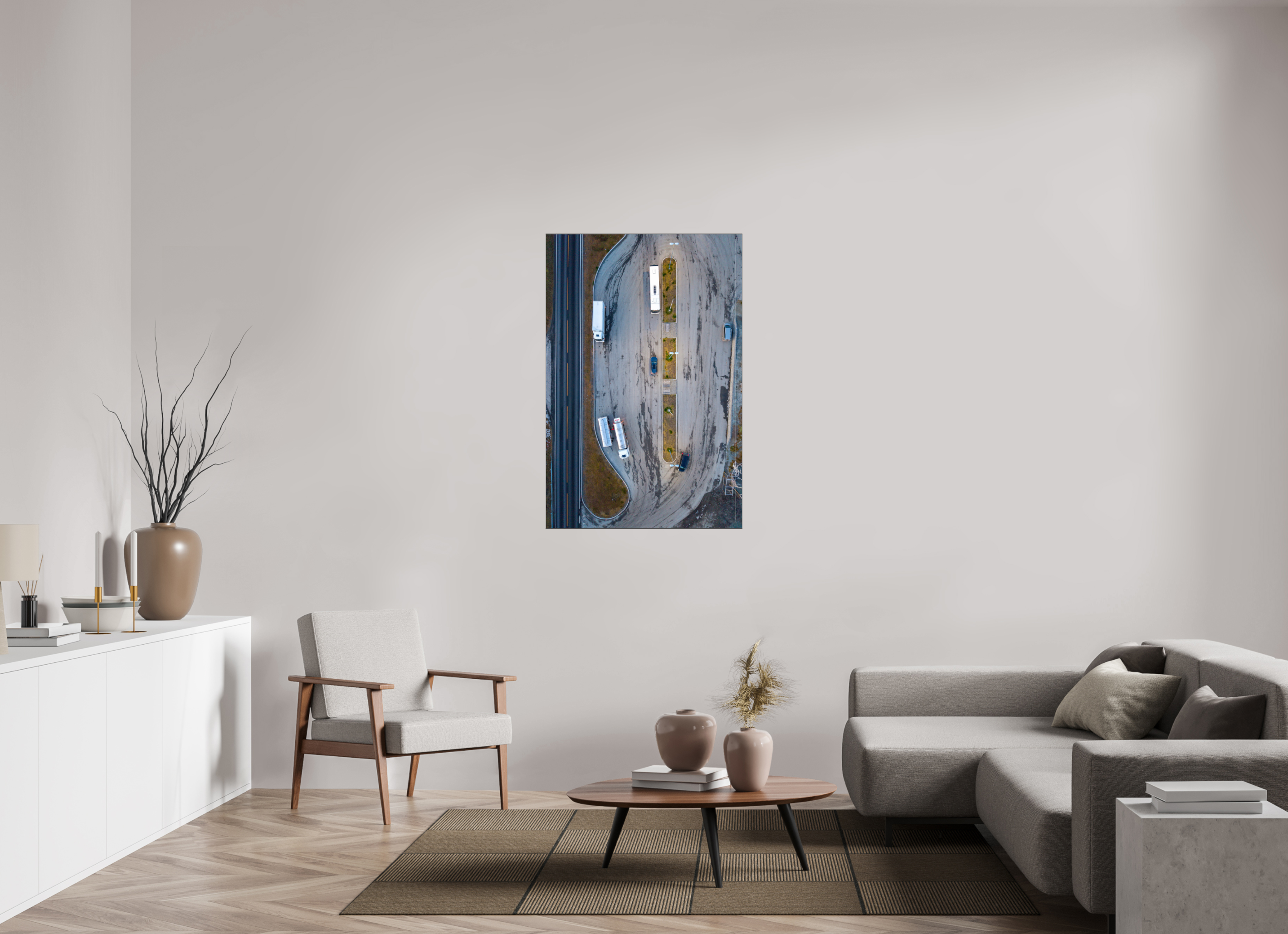 80 x 120 cm, Foto-Abzug hinter Acrylglas glänzend Pause from Above