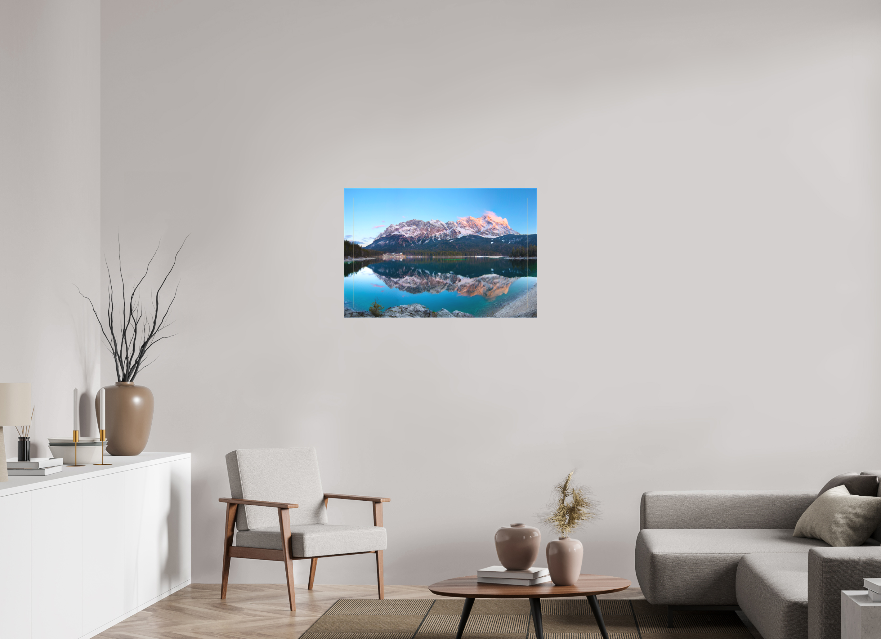 90 x 60 cm, Leinwand Alpine Glow