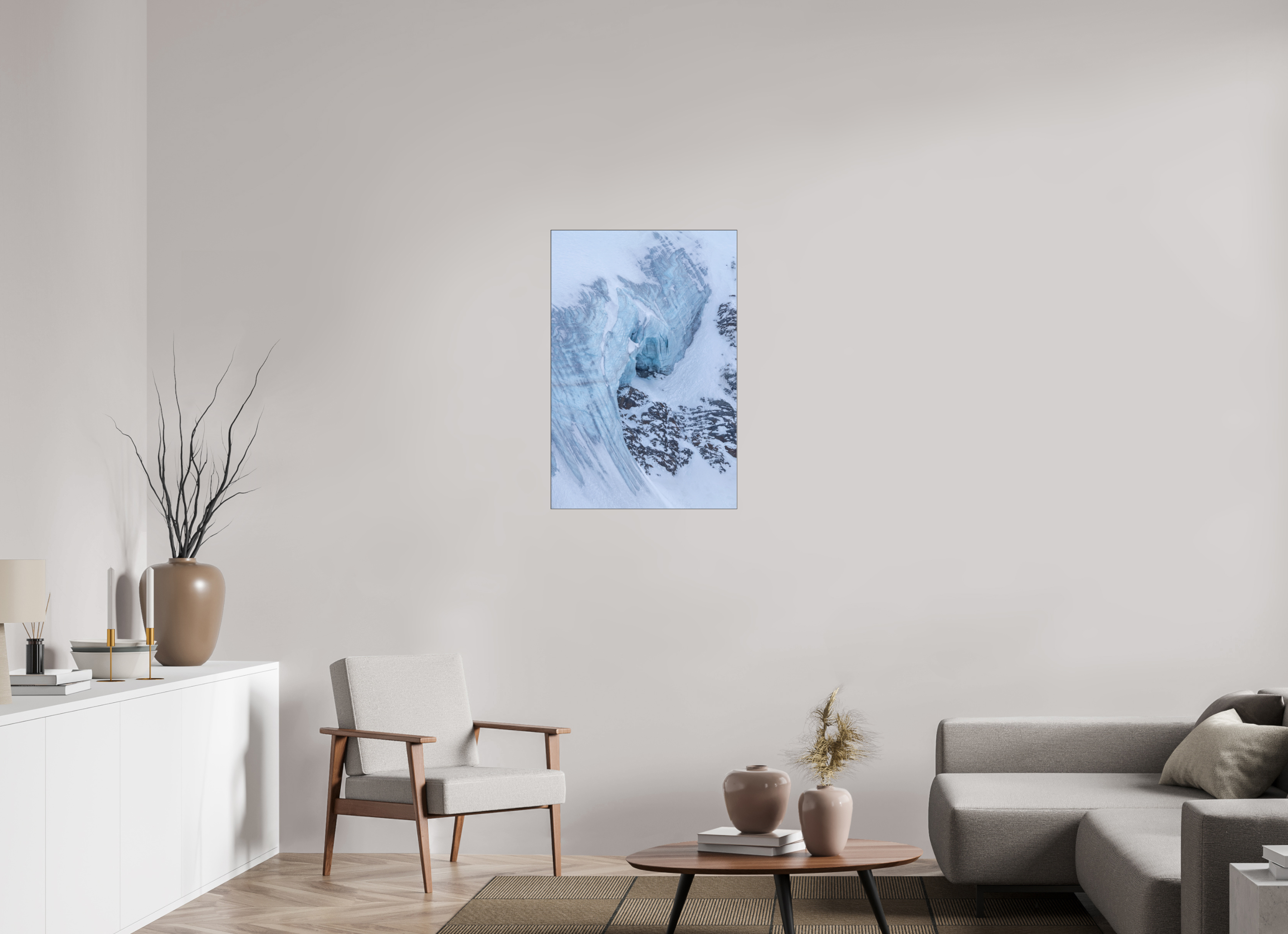 60 x 90 cm, Foto-Abzug hinter Acrylglas glänzend Eternal Ice